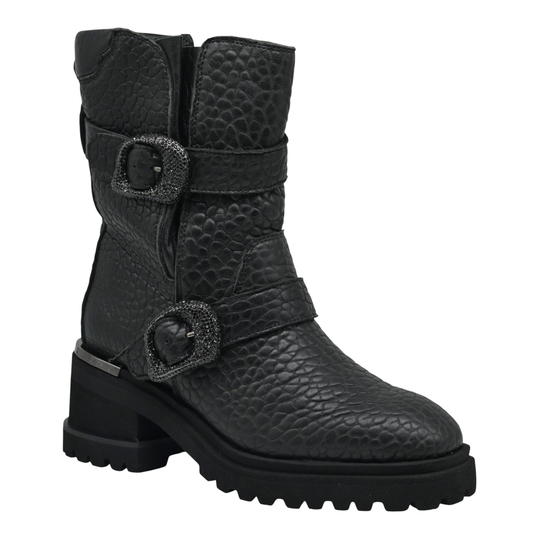 Alma en Pena 1181 Μποτάκια Biker με Αγκράφες - Μαύρο