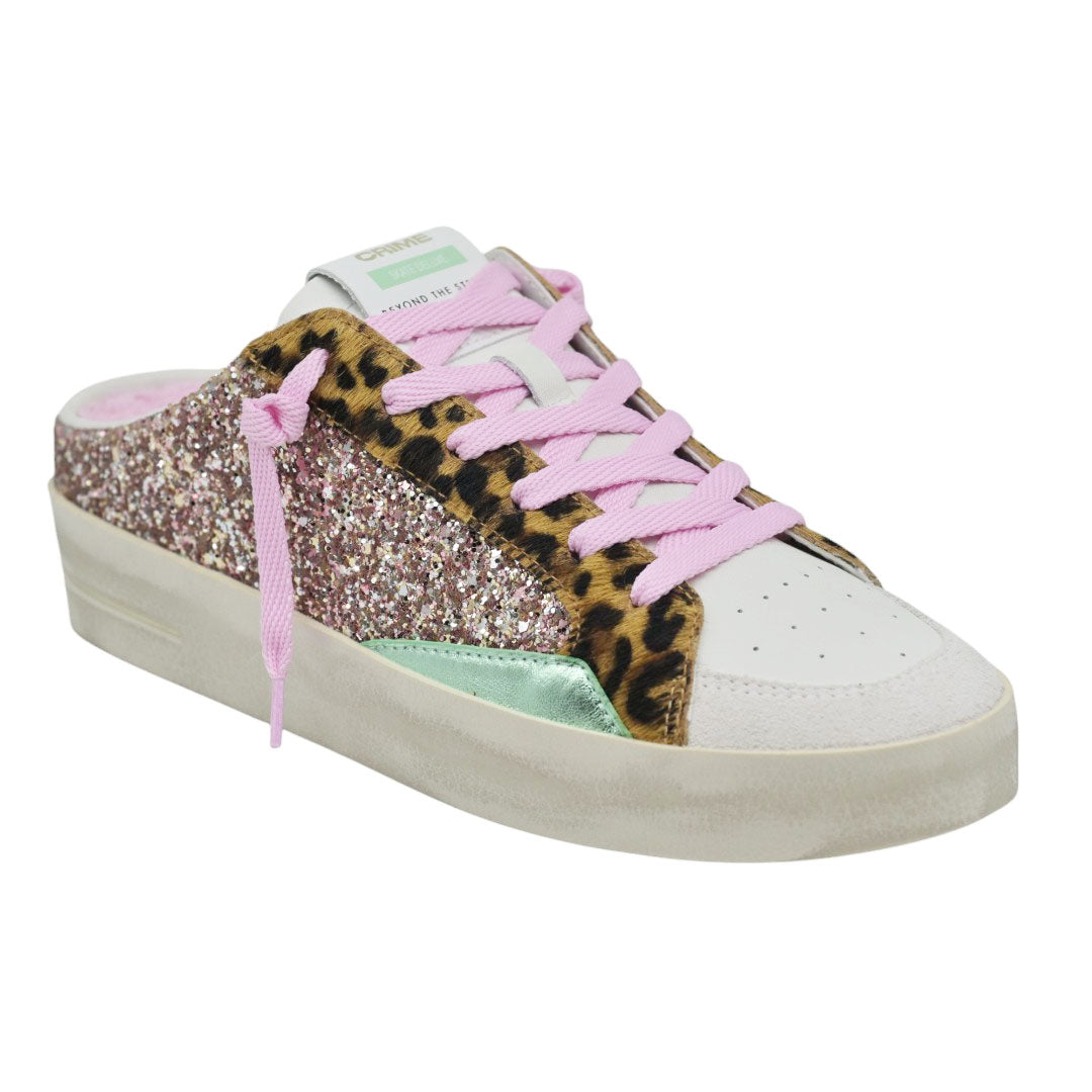 Crime 20171 Mules Sneakers - Άσπρο με Ροζ