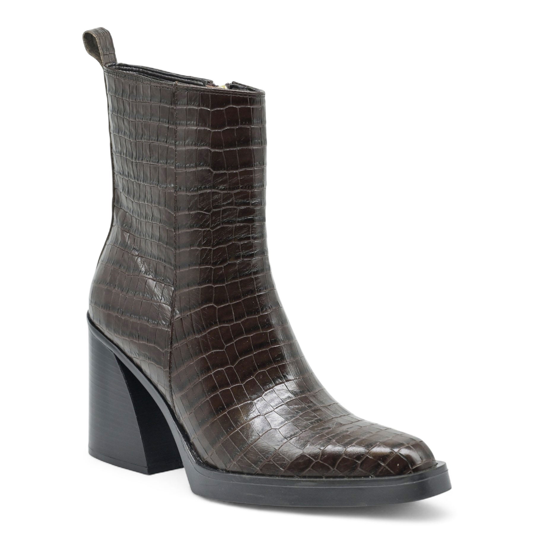 Galleria Di Scarpe TEO 103 Μποτάκια Μυτερά με Τακούνι - Καφέ