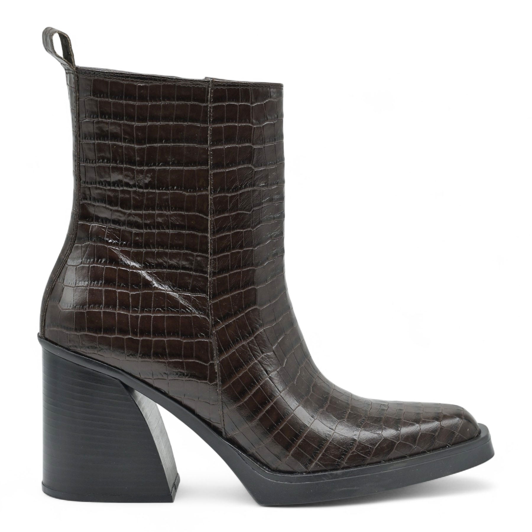 Galleria Di Scarpe TEO 103 Μποτάκια Μυτερά με Τακούνι - Καφέ