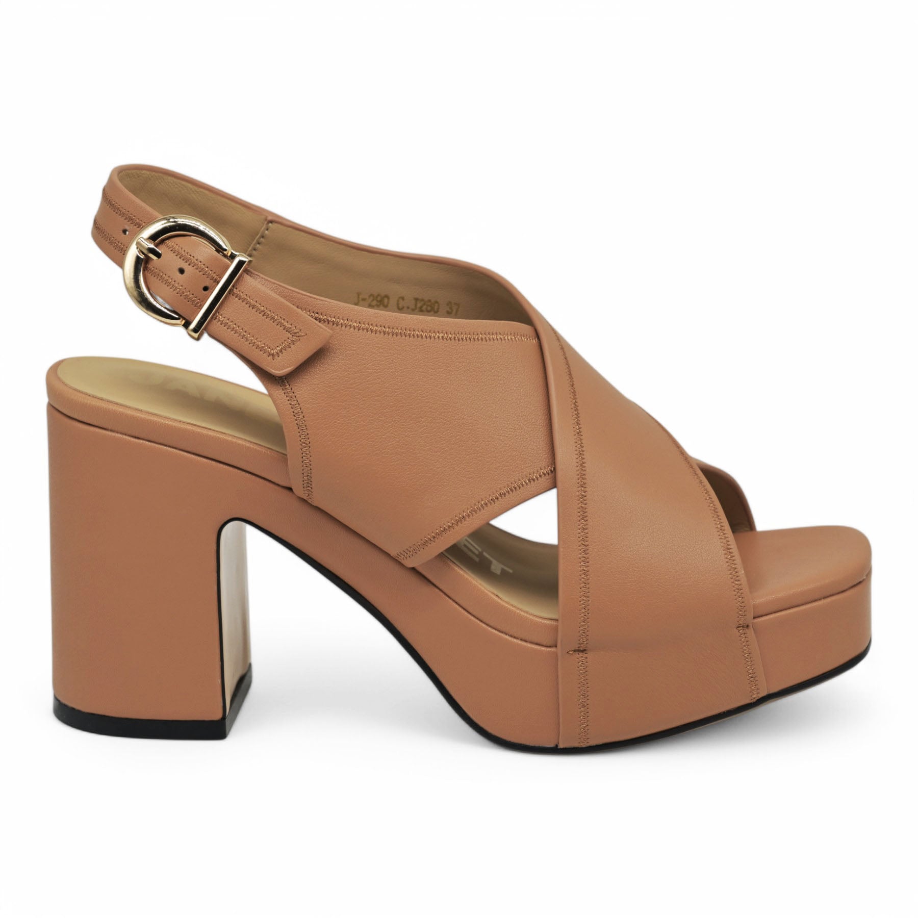 Janet & Janet 290 Πέδιλα με Φιάπα Χιαστί - Cuoio