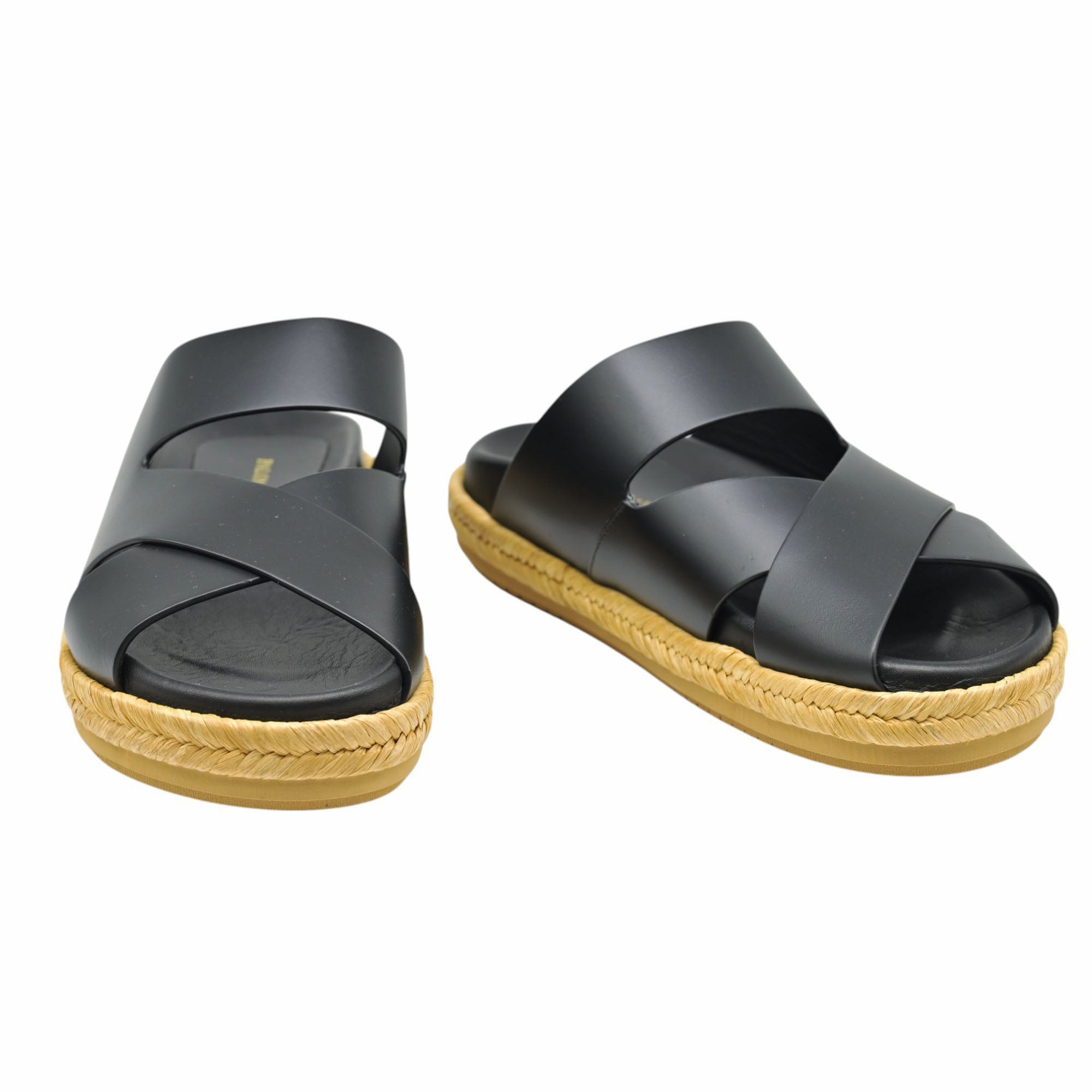 Paloma Barcelo Helene Δίπατες Παντόφλες Χιαστί - Μαύρο