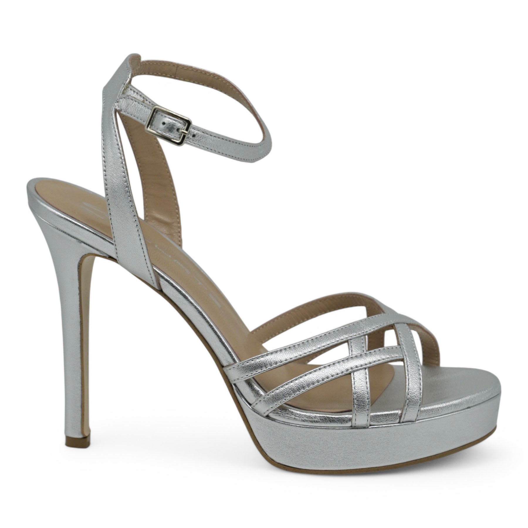 Schutz 860F27 Μεταλλικό Ψιλό Πέδιλο με Φιάπα - Ασημί