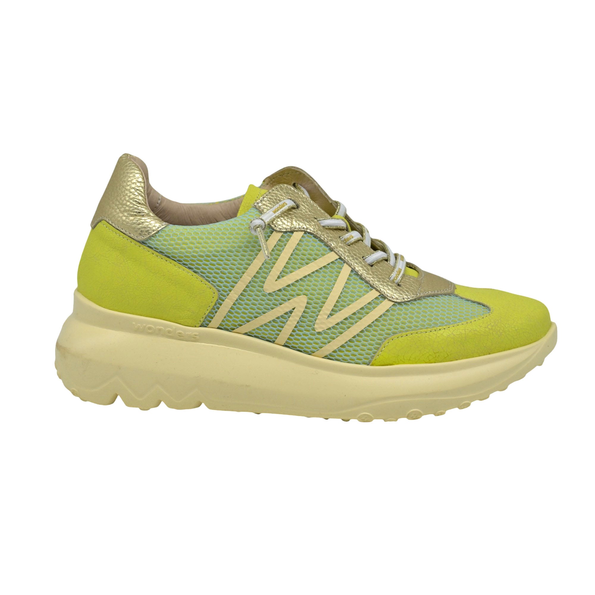 Wonders 4001 Sneakers με W - Lime