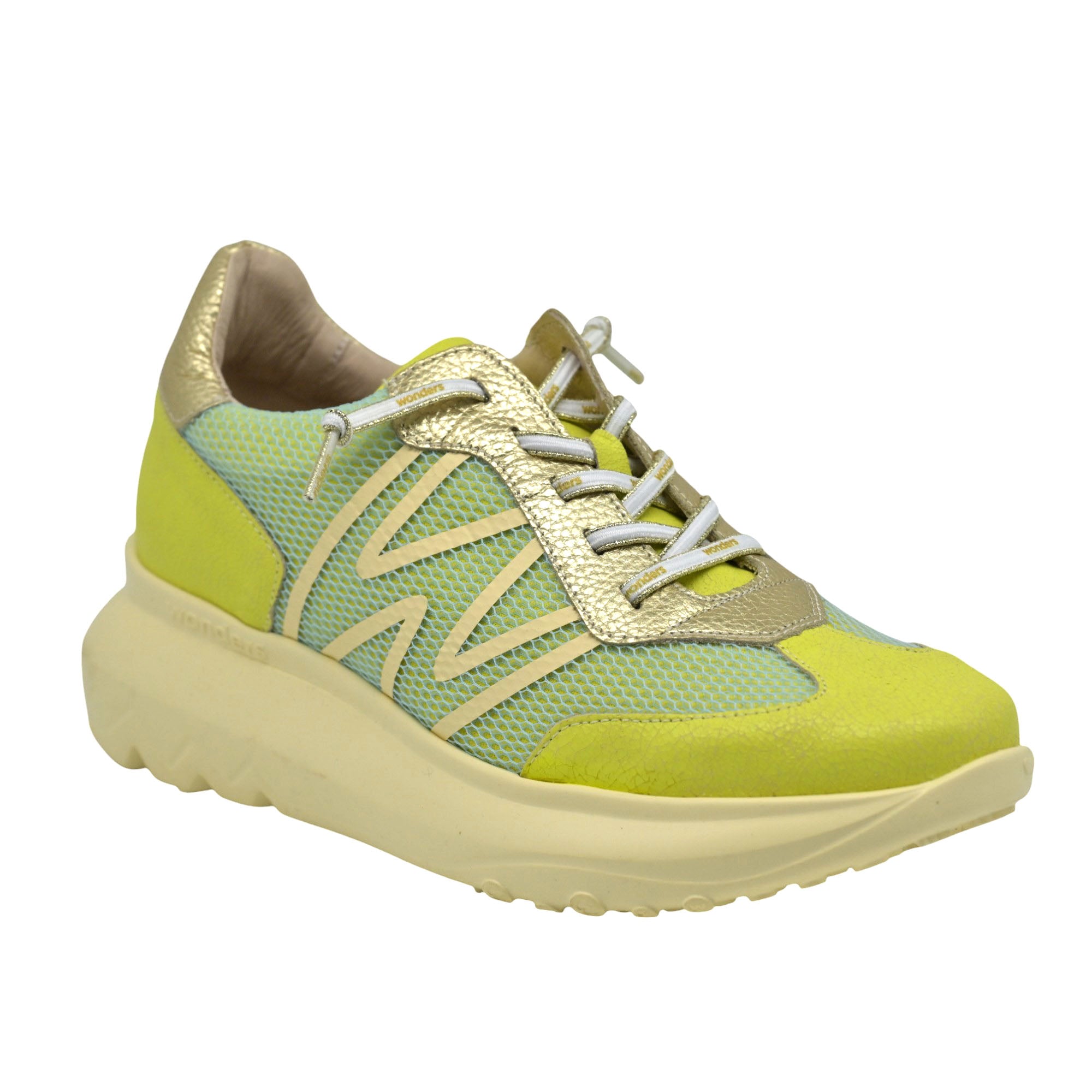 Wonders 4001 Sneakers με W - Lime
