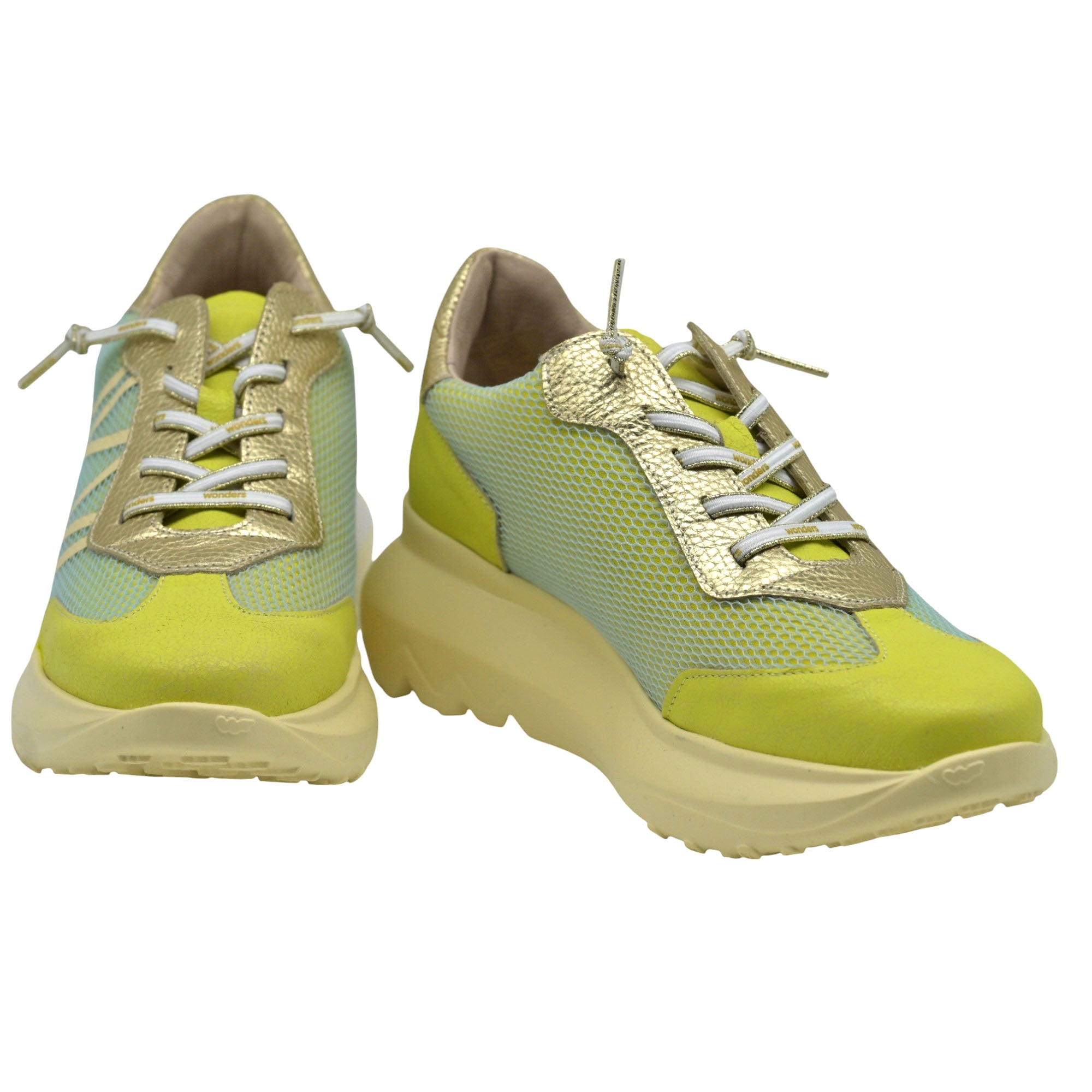 Wonders 4001 Sneakers με W - Lime