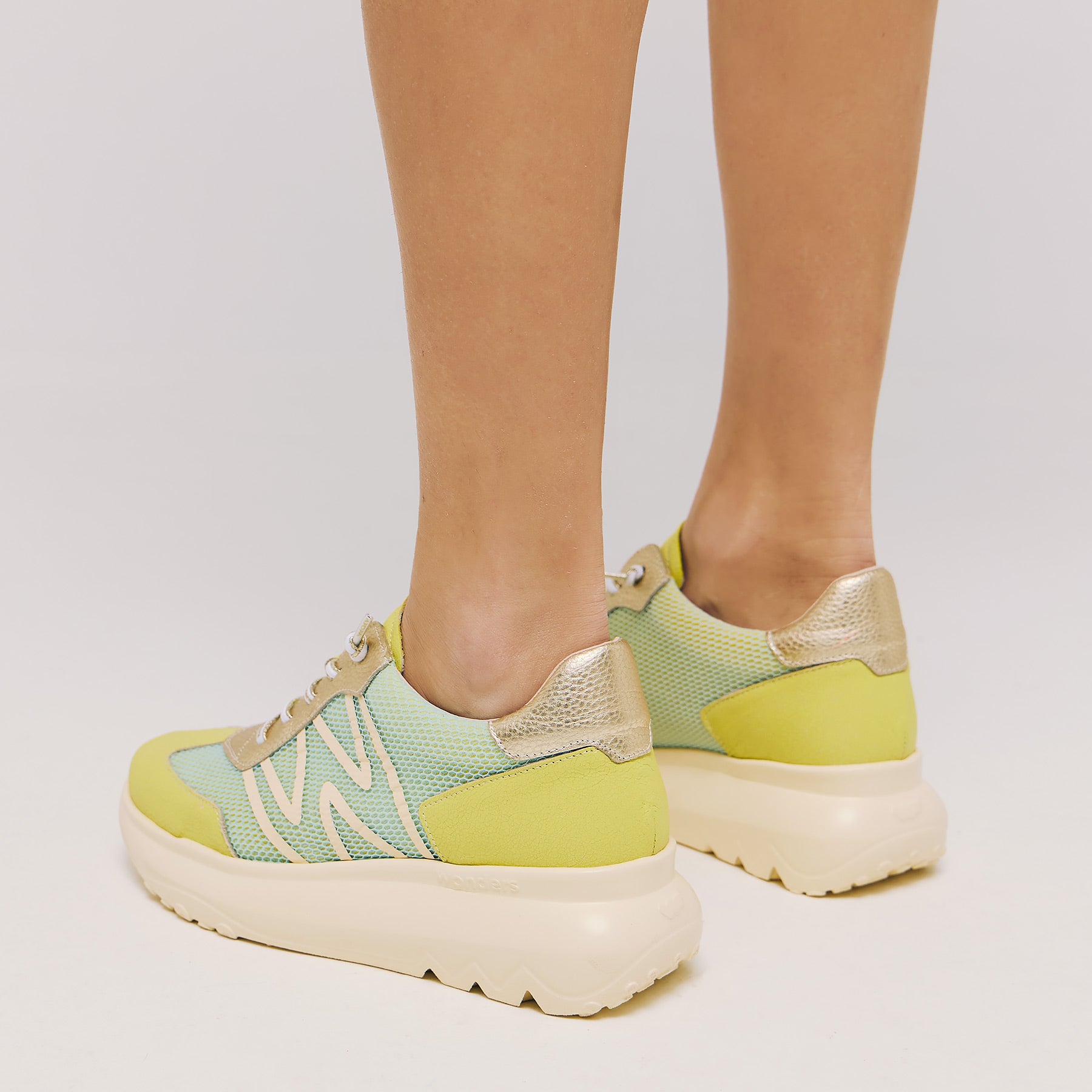 Wonders 4001 Sneakers με W - Lime