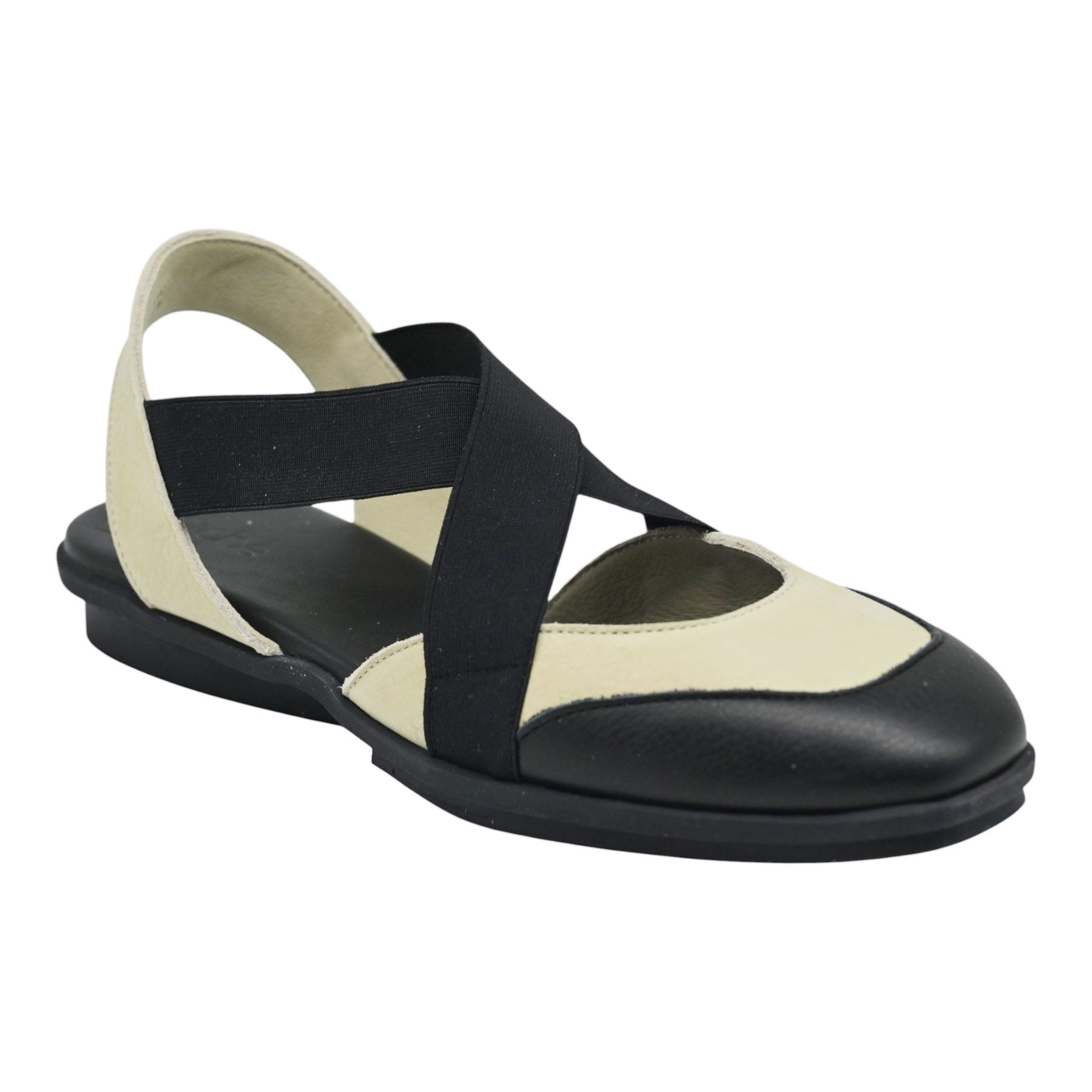 Arche Dinaby Μπαλαρίνες Slingback Χιαστί - Noir/Faience