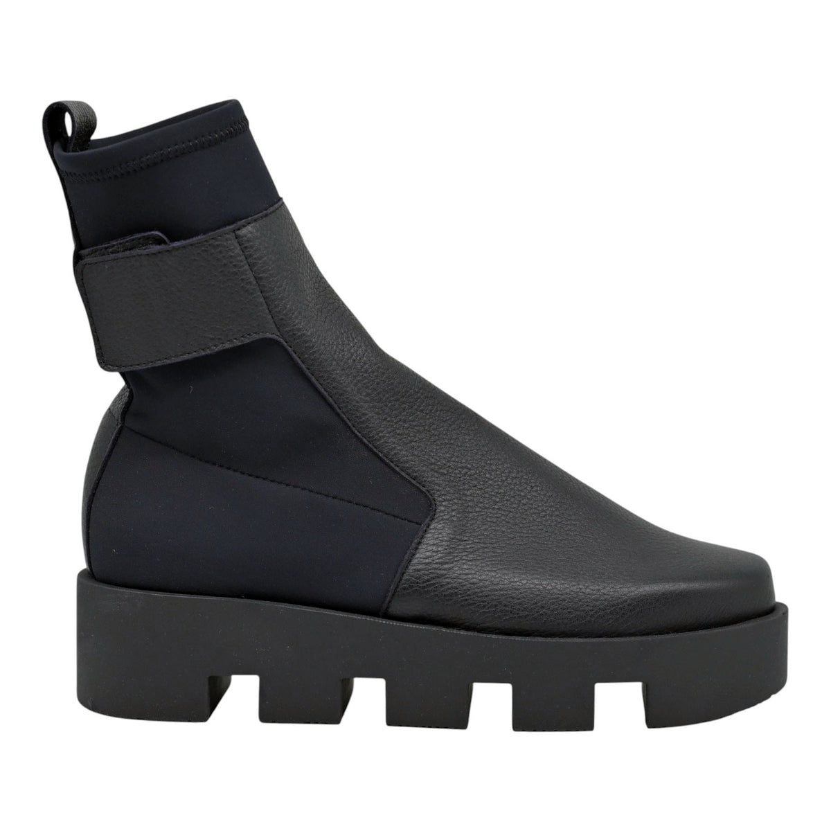 Arche Treeck Μποτάκια με Chunky Σόλα και Velcro - Noir