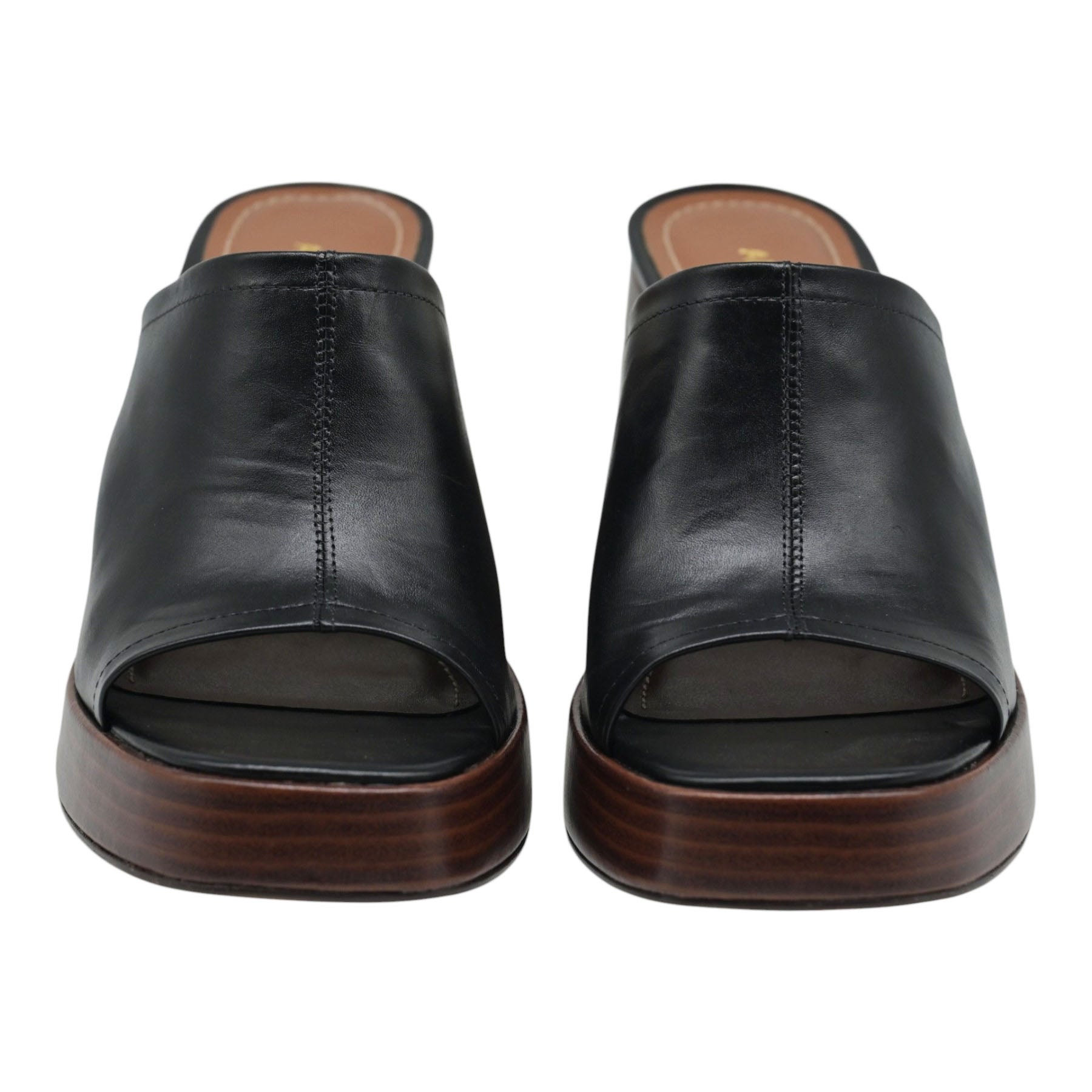 Arezzo 13897 Mules με Τακούνι Τύπου Ξύλο - Μαύρα