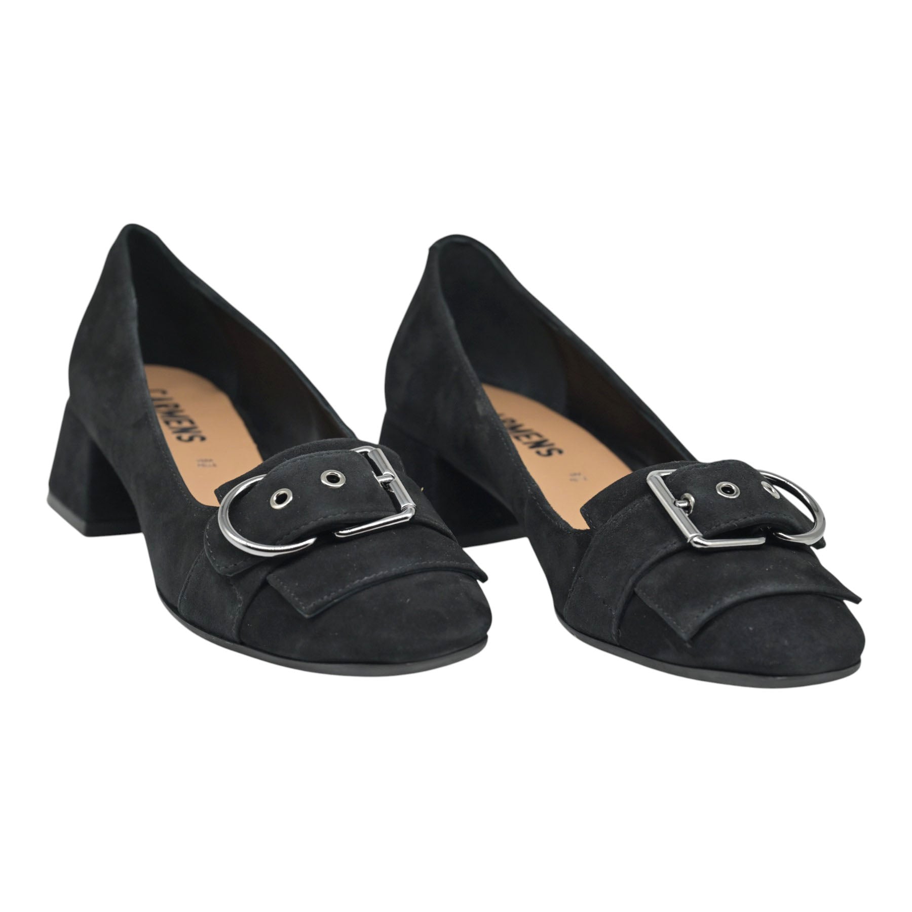 Carmens 56158 Γοβάκια με Τόκα - Μαύρο Καστόρ