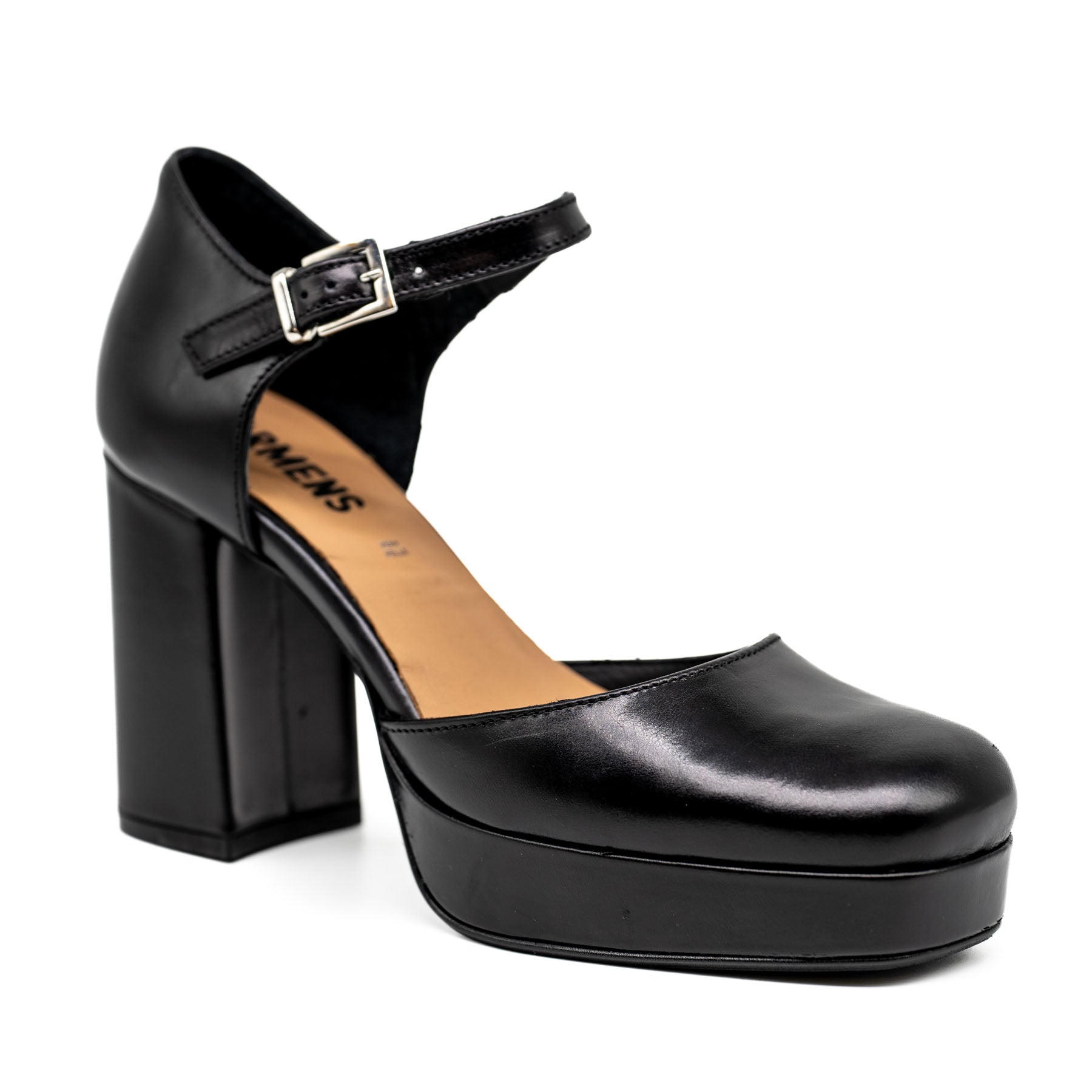 Carmens 50230 Γόβες με Μπαρέτα και Φιάπα - Μαύρες