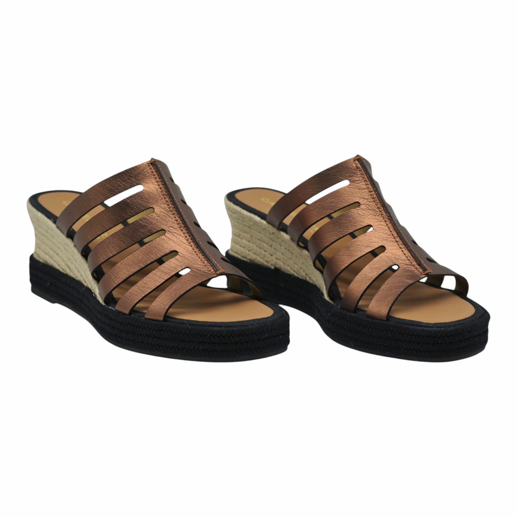 Casteller 955 Mules με Ανοίγματα - Μπρονζέ