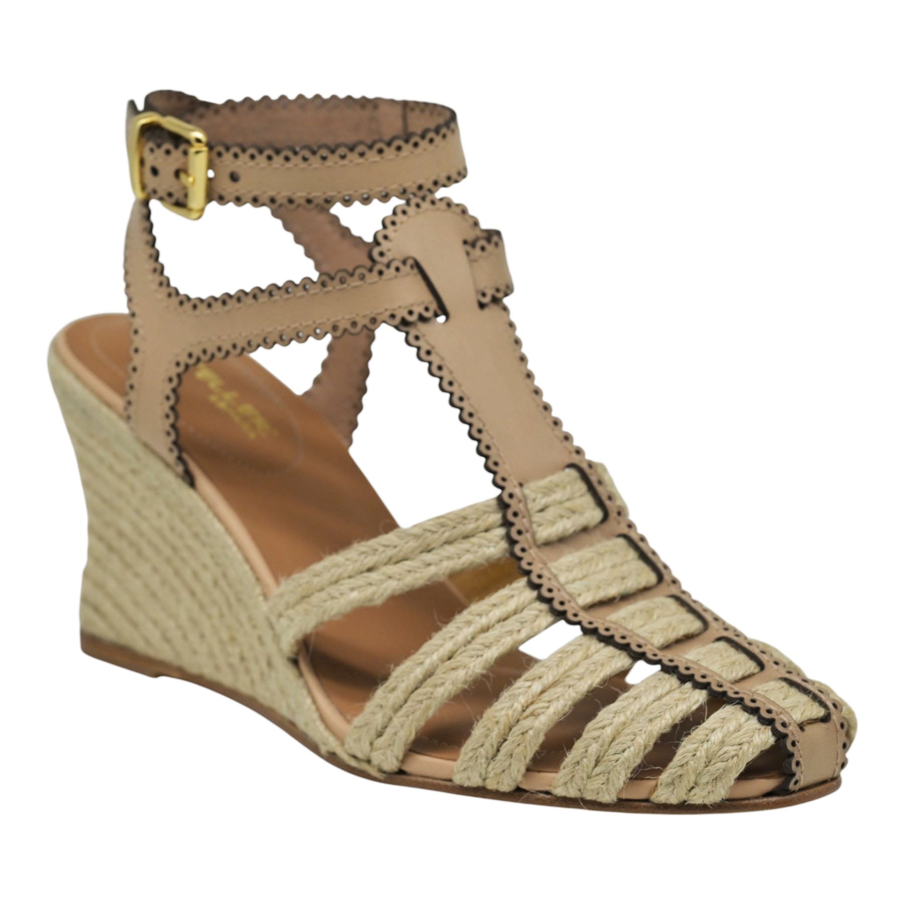 Casteller 986 Πλατφόρμες T-Strap και Πλεξούδες - Natural