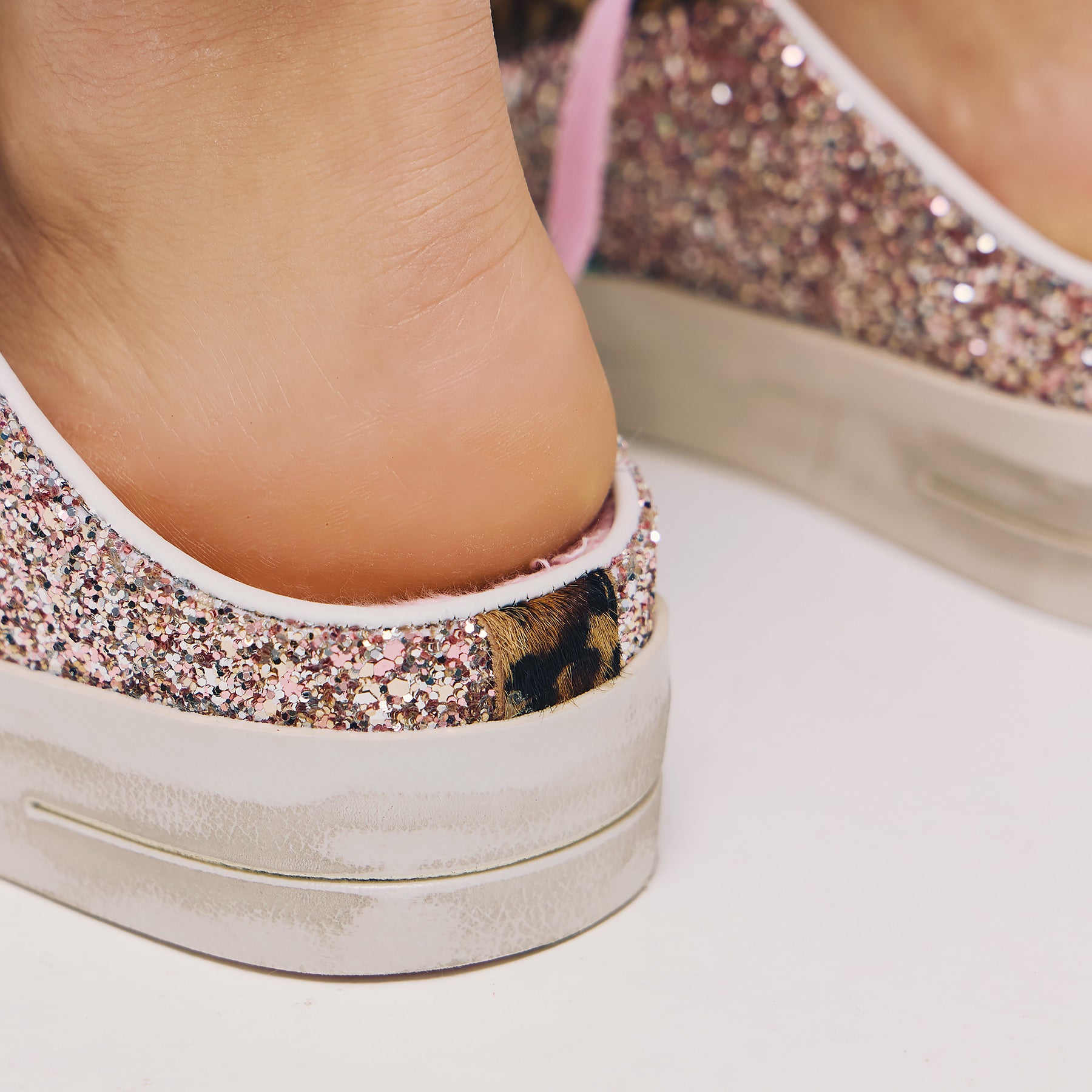 Crime 20171 Mules Sneakers - Άσπρο με Ροζ