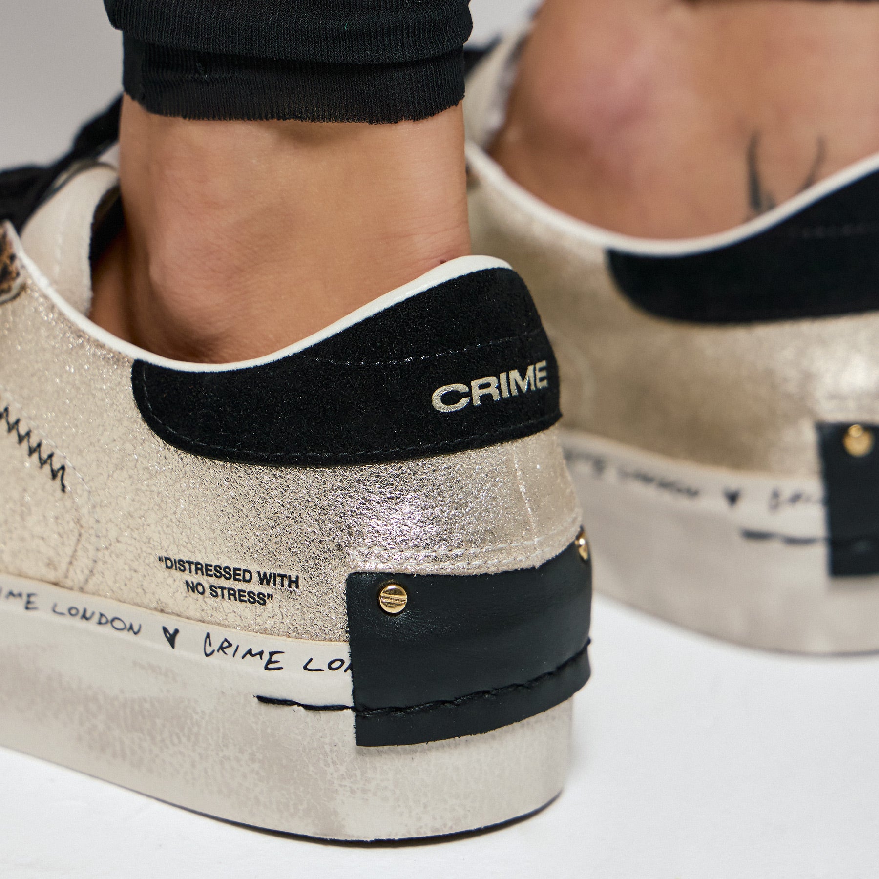 Crime 25071 Sneakers Μεταλλικά - Platino