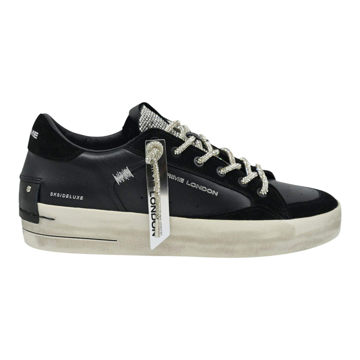 Crime London 23150 Sneakers με Glitter - Μαύρα
