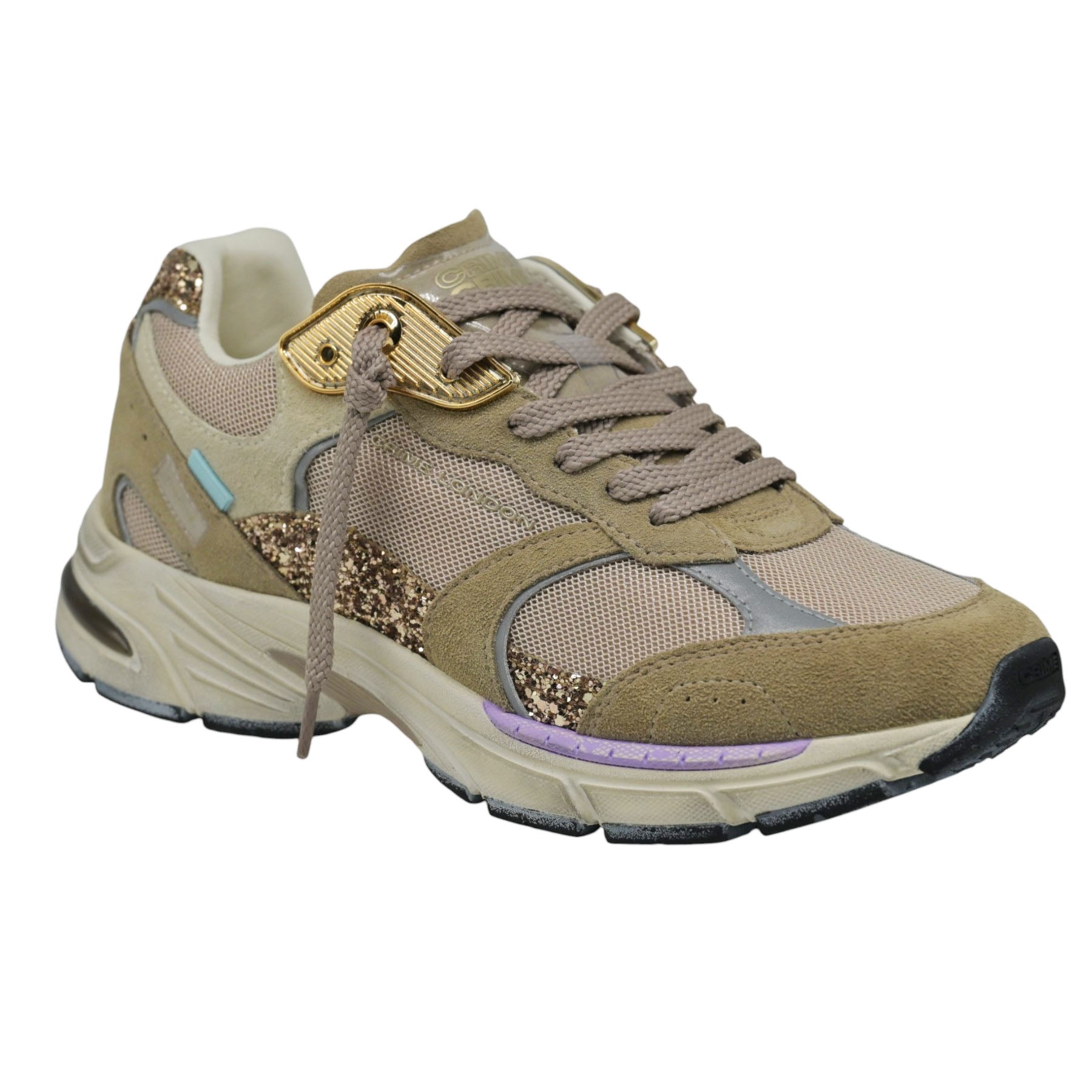 Crime London 25304 Sneakers Chunky με Glitter - Sand