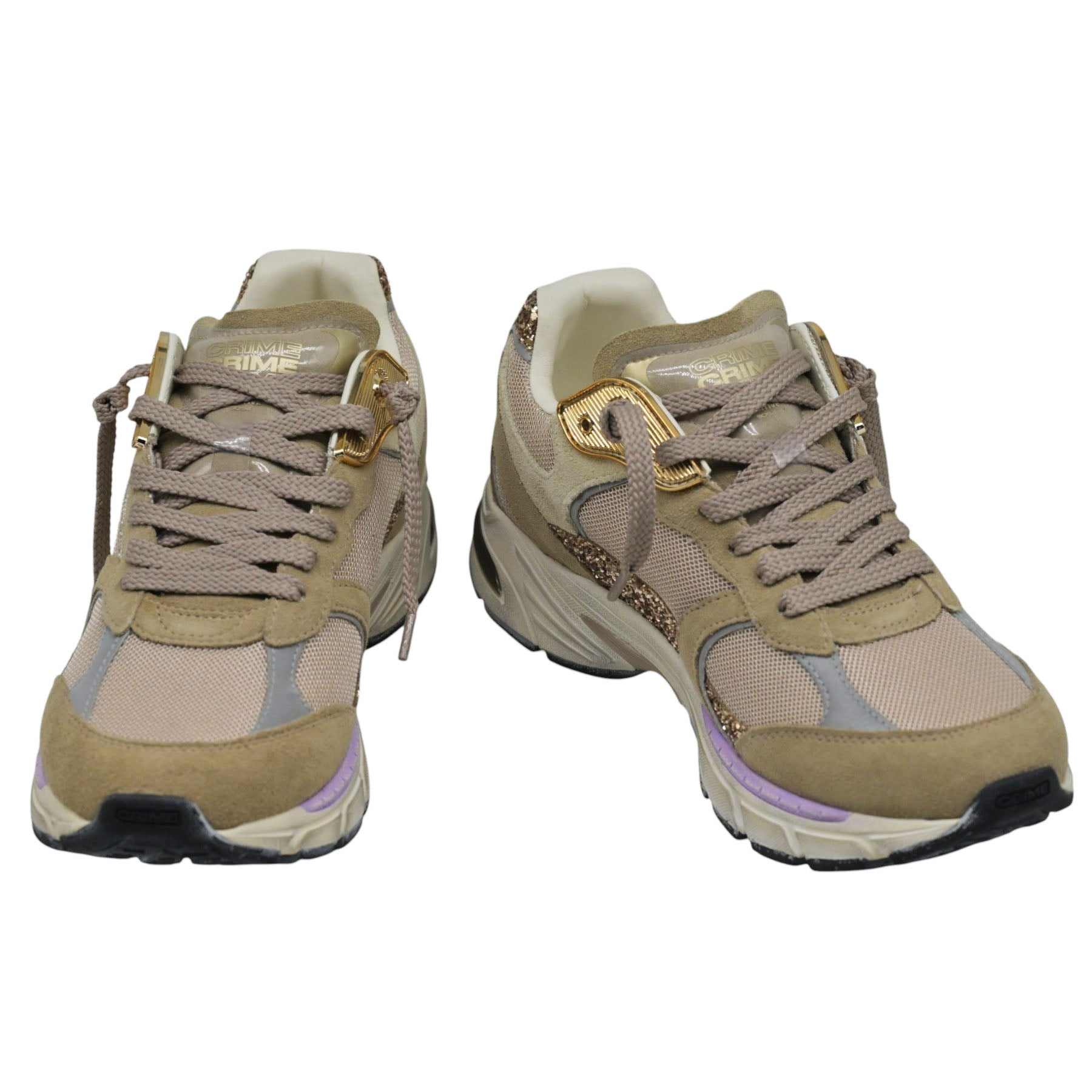 Crime London 25304 Sneakers Chunky με Glitter - Sand