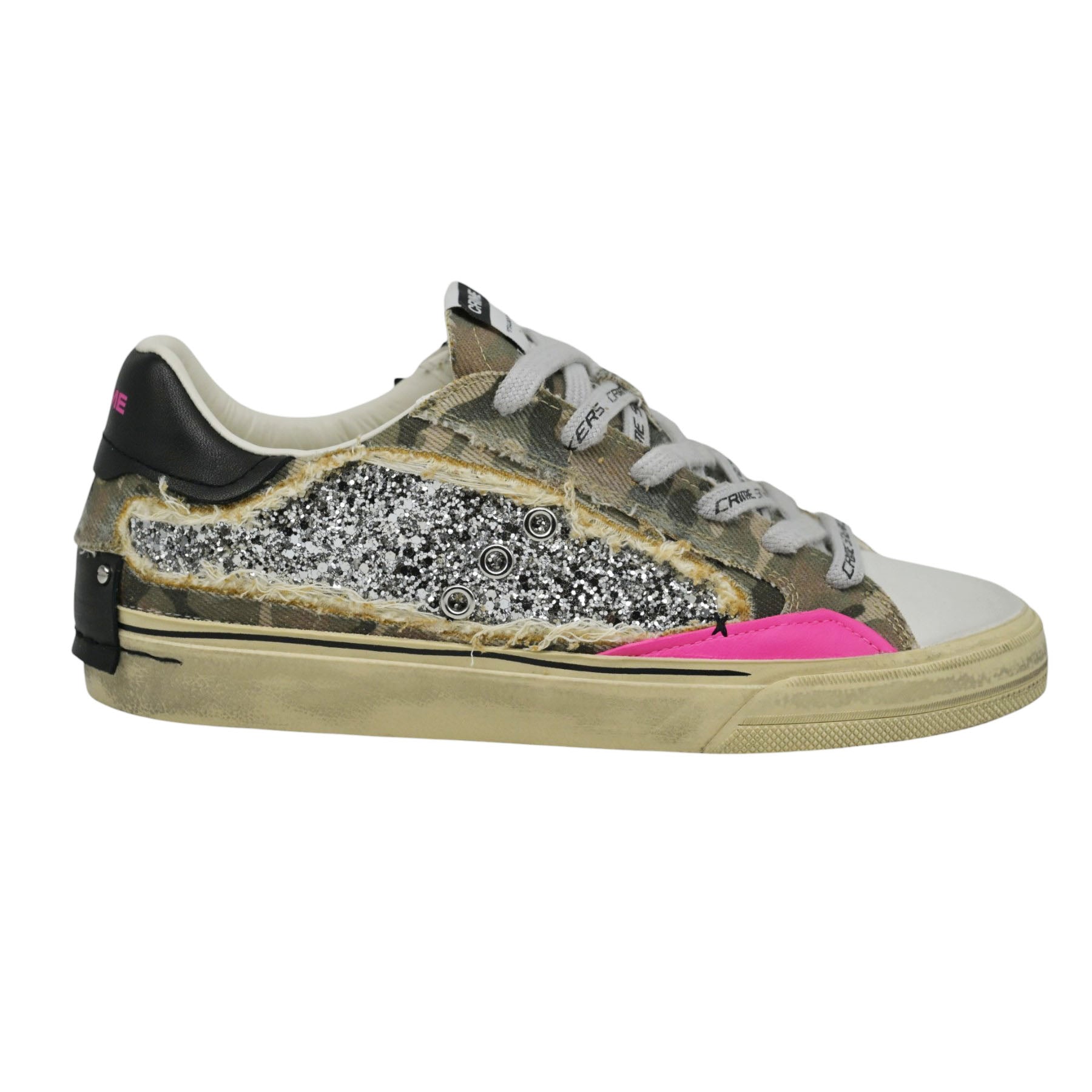 Crime London 29073 Sneakers με Glitter - Platino