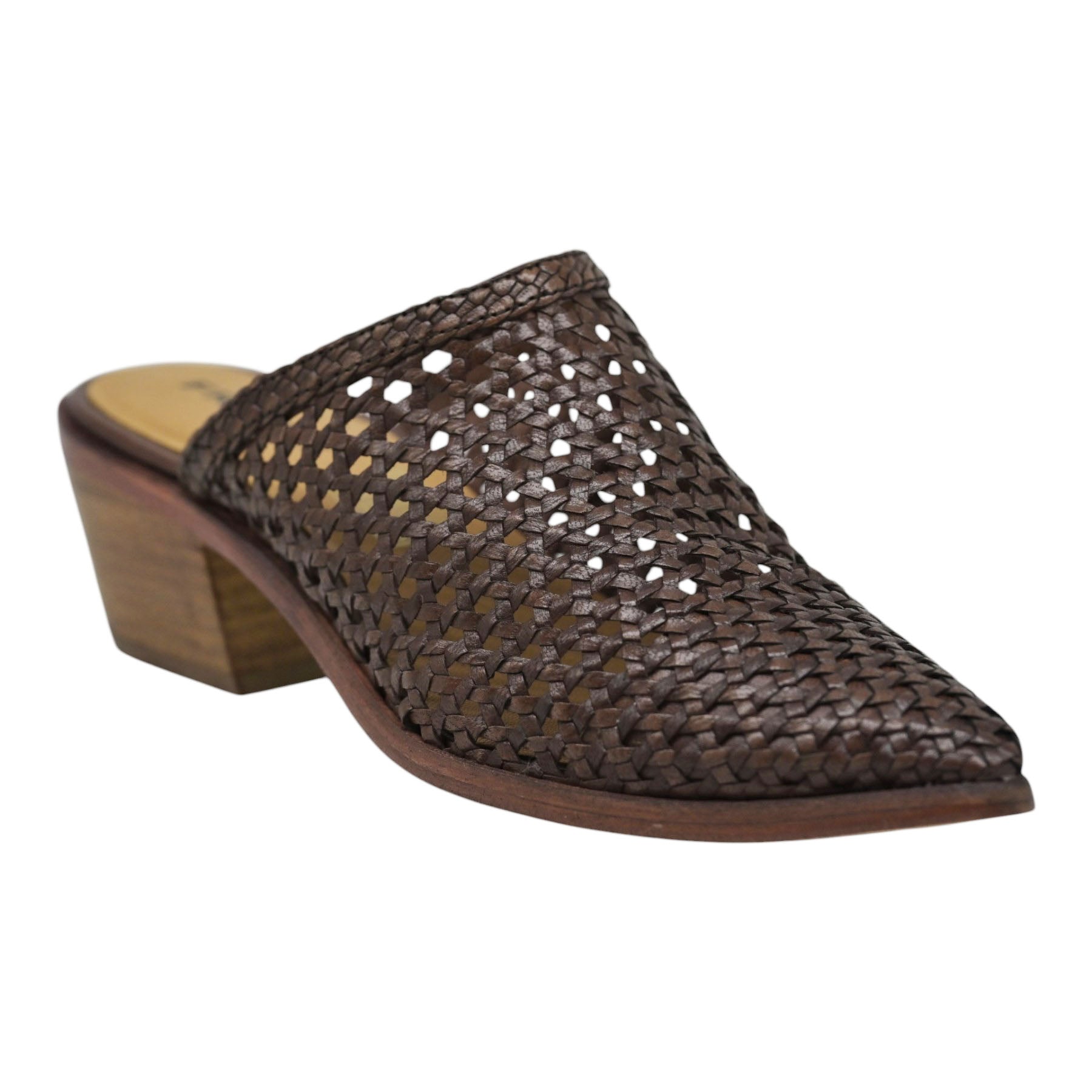 Frau 07VO Mules Διάτρητα με Τάκούνι - Ebano