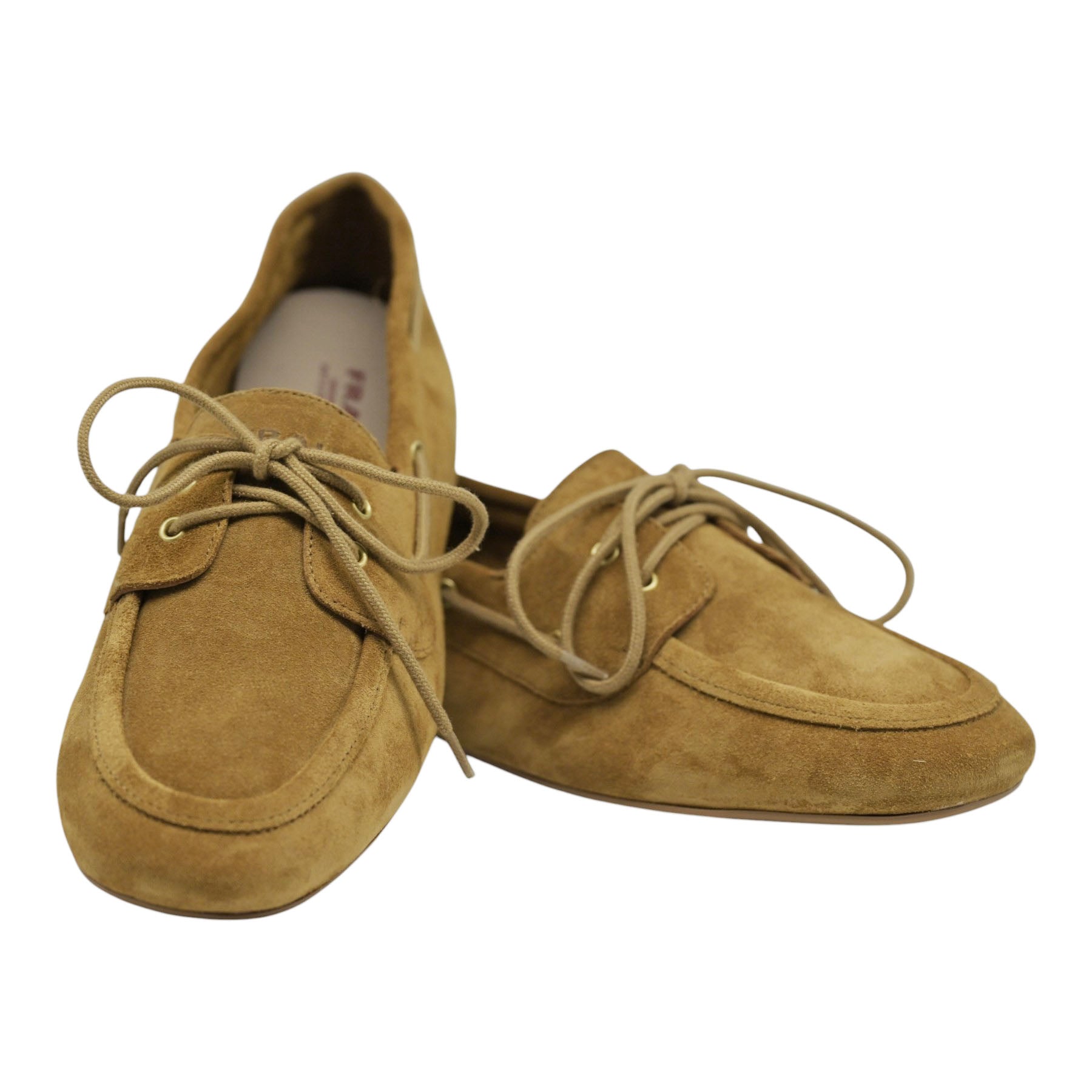 Frau 85Β8 Loafers με Κορδόνι - Κάμελ Σουέντ