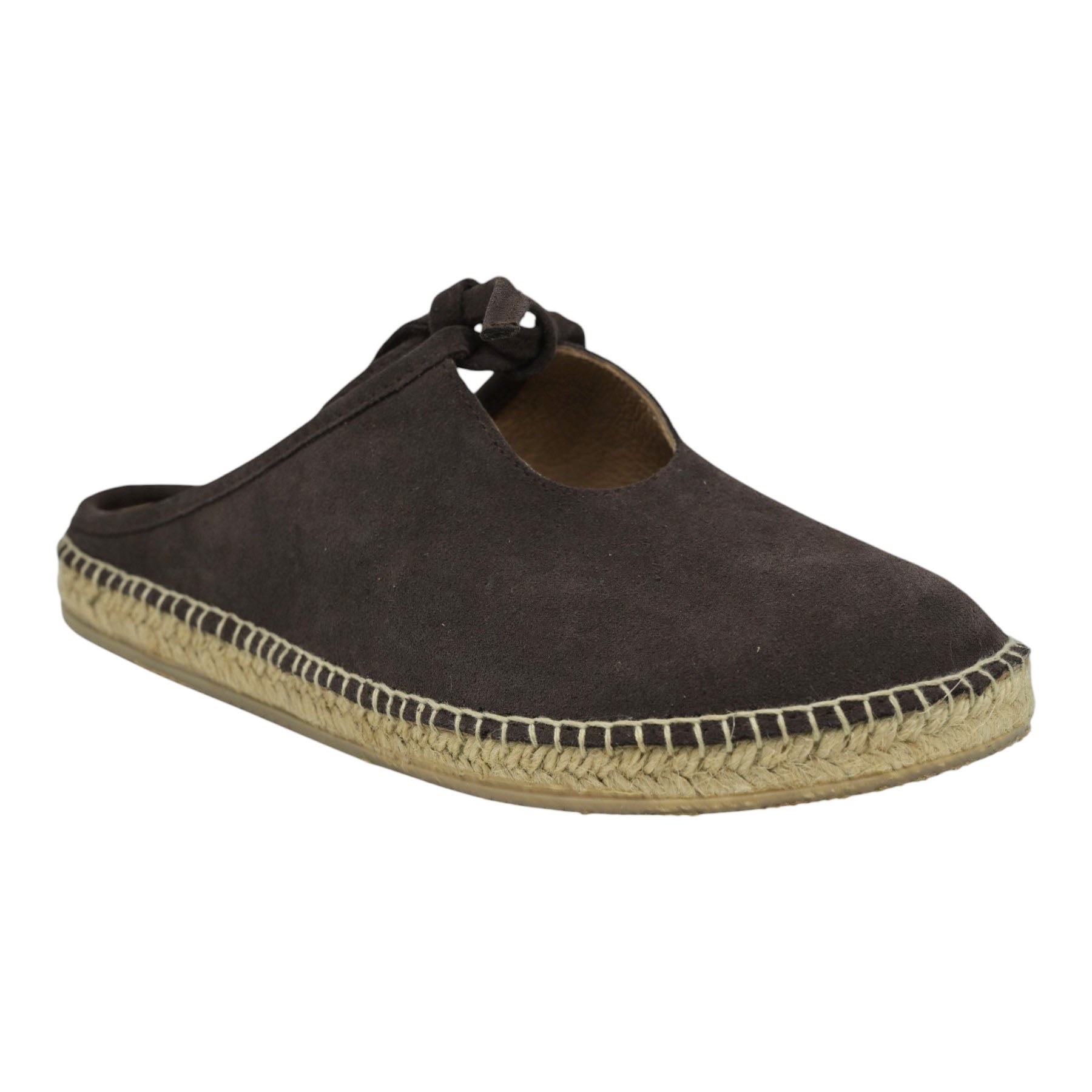 Gaimo Cecile Κλειστά Mules με Ψάθινη Σόλα - Choco Σουέντ