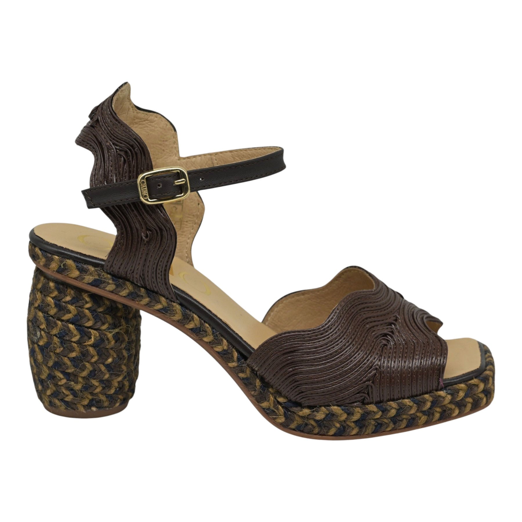 Gaimo Danna Πέδιλα Slingback Ανάγλυφα - Choco