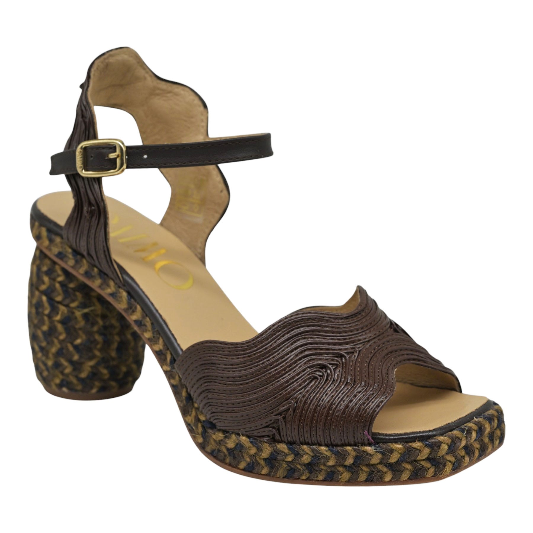 Gaimo Danna Πέδιλα Slingback Ανάγλυφα - Choco