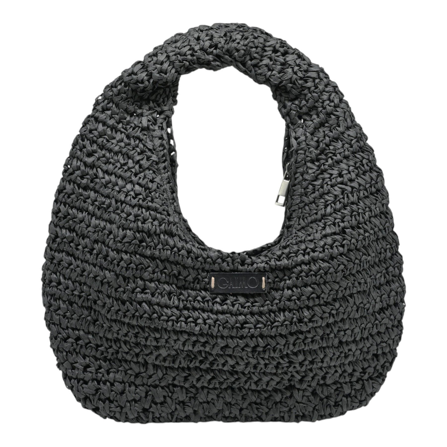 Gaimo Redondo Τσάντα Ώμου Πλεκτή - Μαύρη
