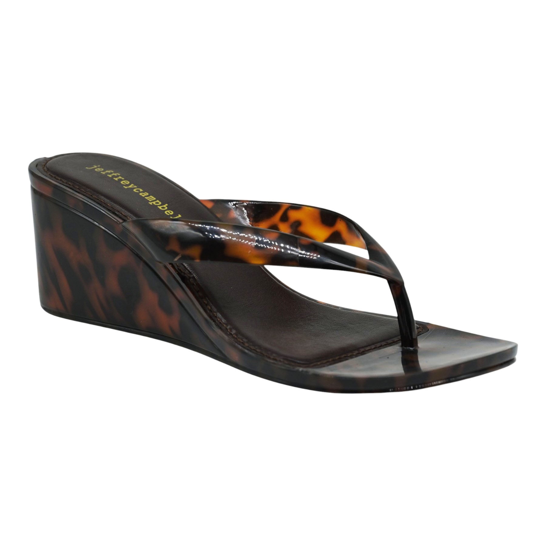 Jeffrey Campbell Gigabyte Mules Jelly με Διχάλα και Καρέ Μύτη - Ταρταρούγα