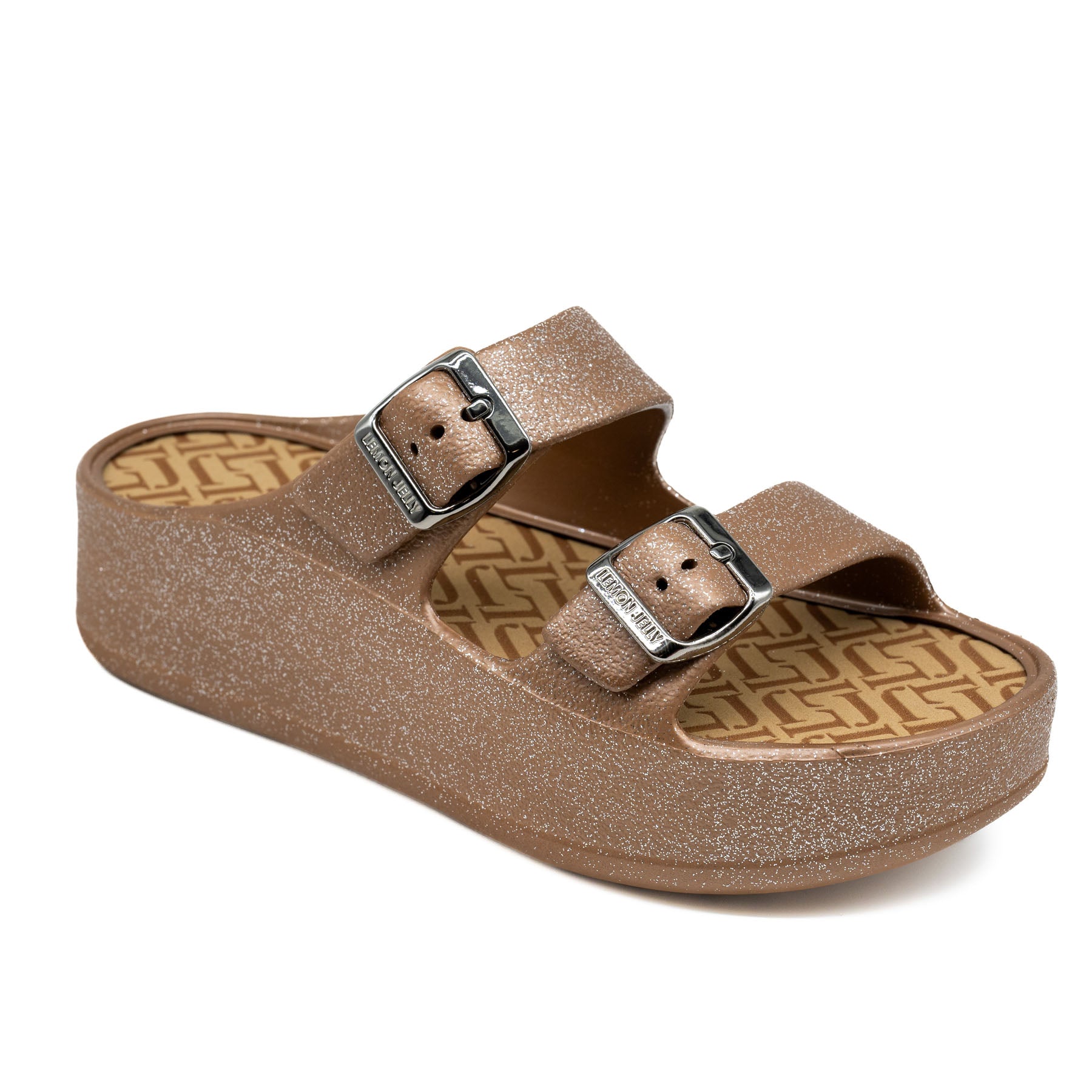 Lemon Jelly Giuletta Δίπατες Παντόφλες με Αγκράφες - Bronce