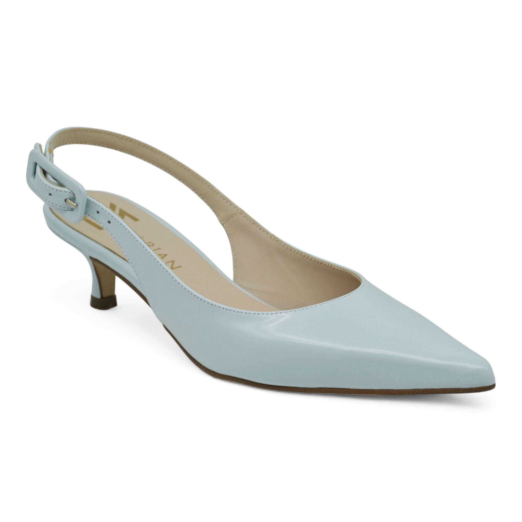 Marian 1206 Slingback Γόβες με Kitten Τακούνι - Γαλάζιο