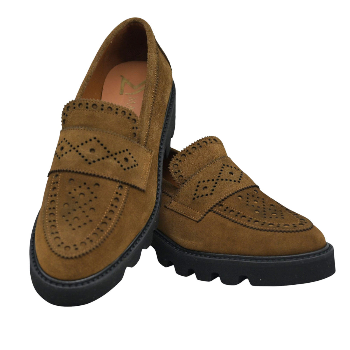 Marian 63501 Loafers με Chunky Σόλα - Ταμπά Σουέντ
