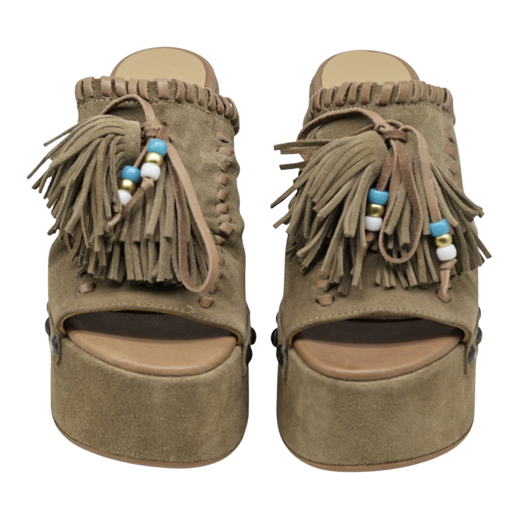 Mimmu 2116M2 Mules με Κρόσια και Φιάπα - Tabacco Σουέντ