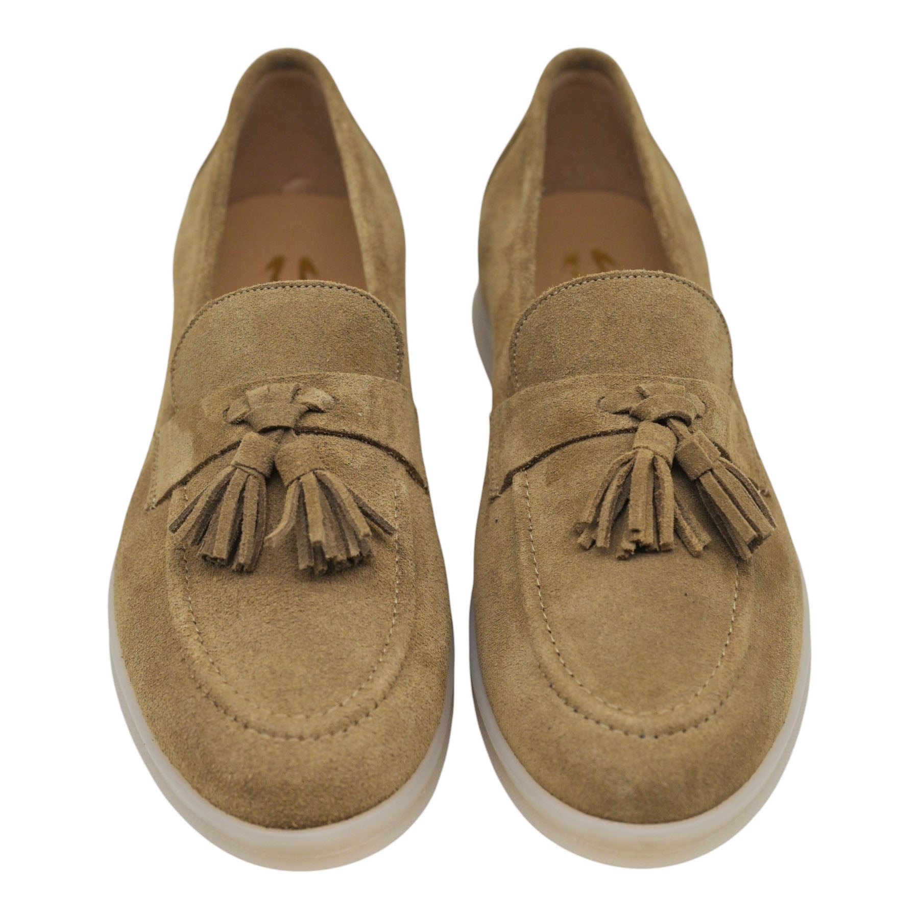 Mourtzi 23606 Μοκασίνια με Φουντάκια - Ταμπά Σουέντ