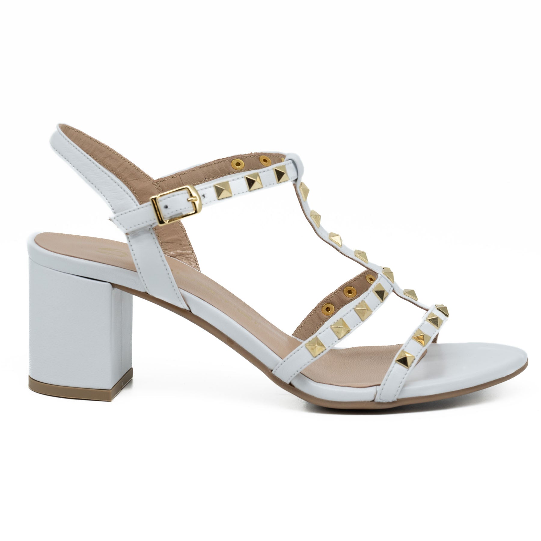 Mourtzi 553B86 Πέδιλα με Τρουκς - Άσπρα – galleria di scarpe