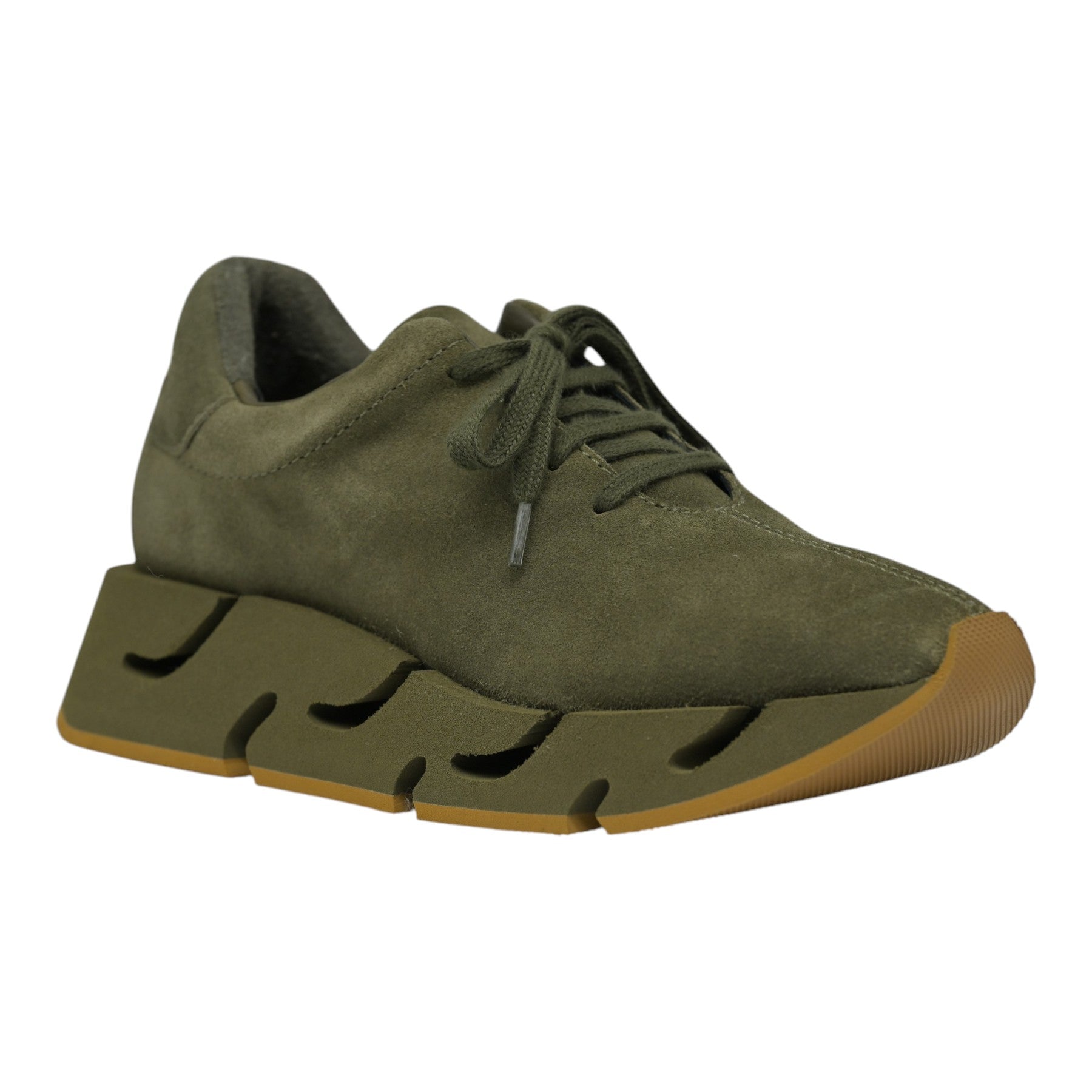 Paloma Barcelo Pia Sneakers Δίπατα - Khaki Σουέντ