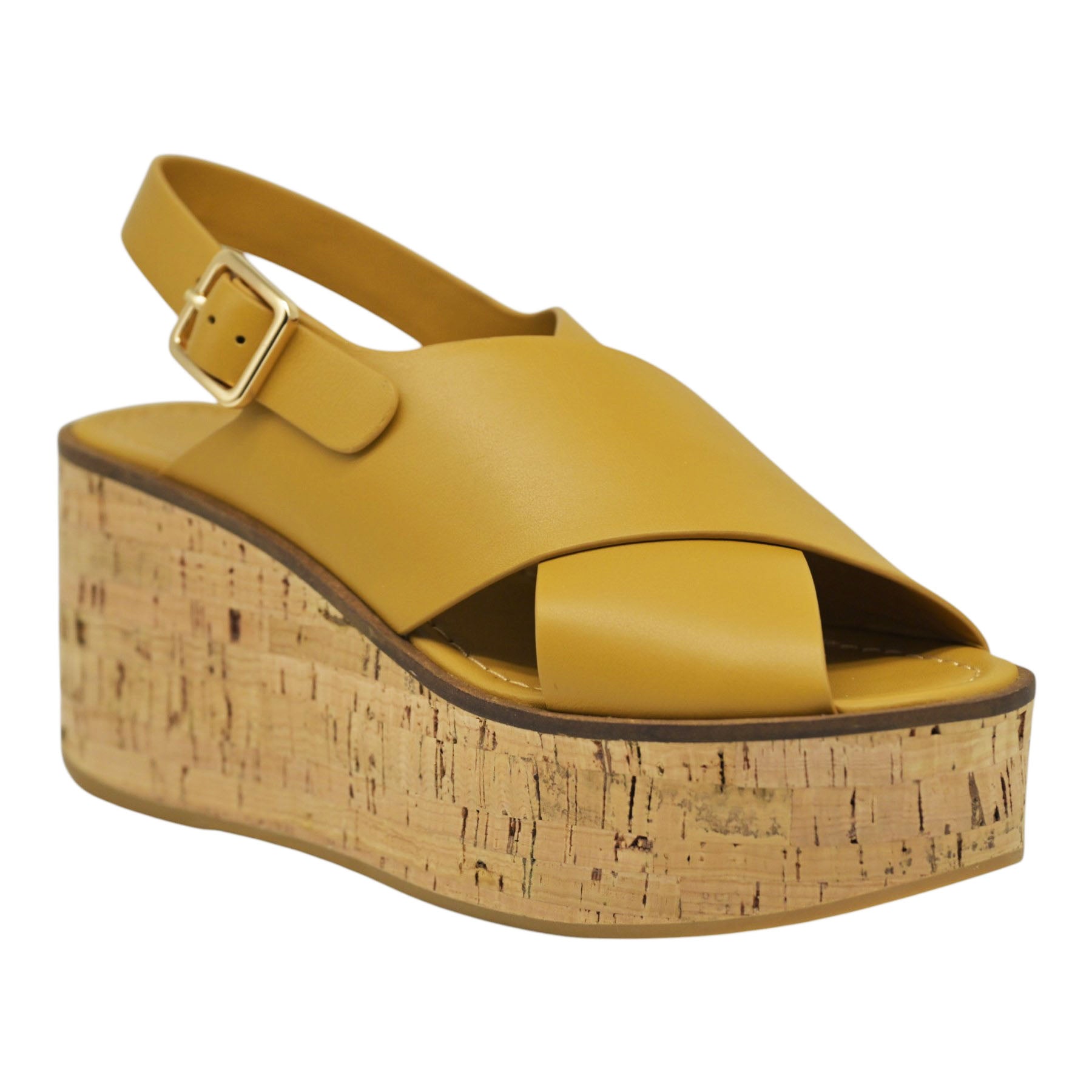 Paloma Barcelo Nus Πλατφόρμες Slingback Χιαστί - Ώχρα