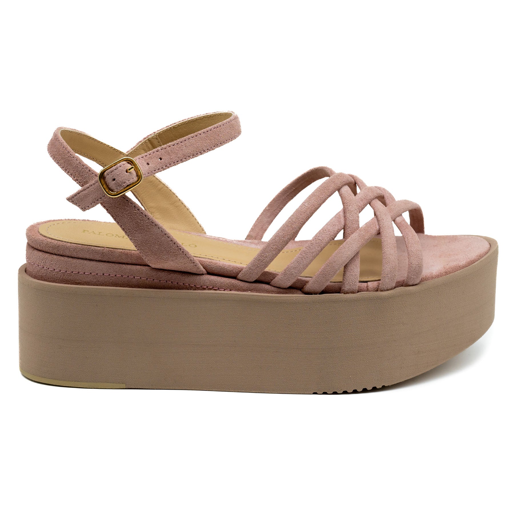 Paloma Barcelo Alya Πλατφόρμες με Λουράκια - Blush Καστόρ