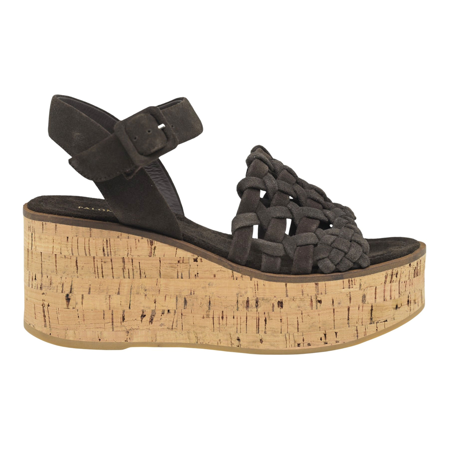 Paloma Barcelo Ressy Πλατφόρμες Slingback Πλεκτές - Chocolate Σουέντ