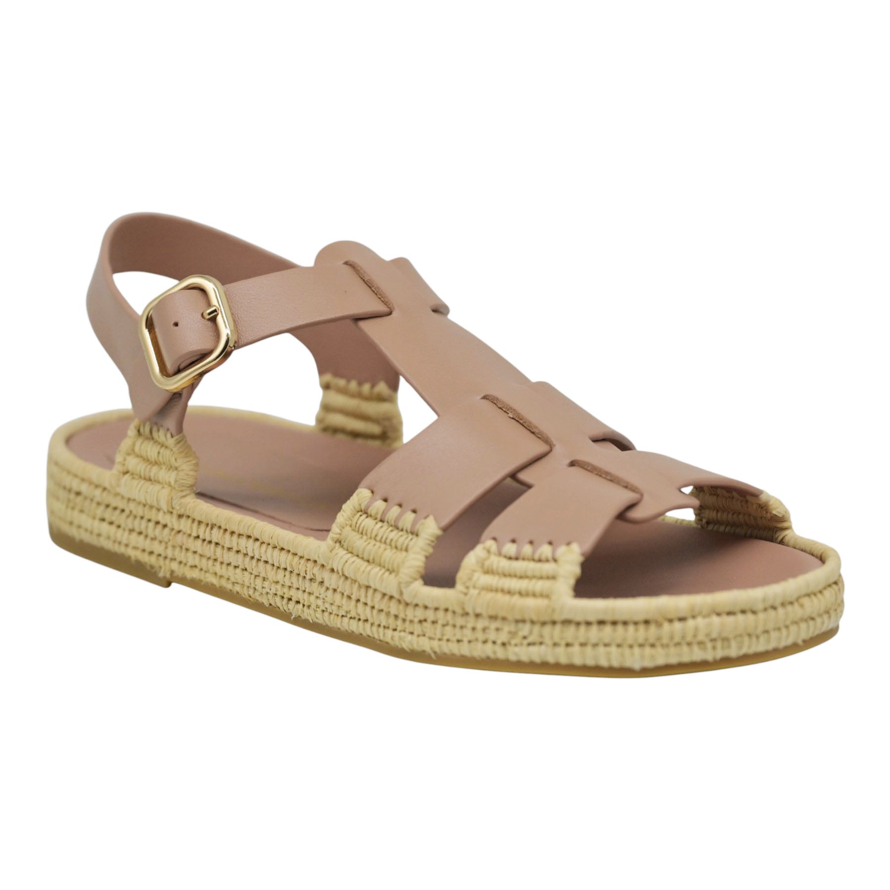Paloma Barcelo Yuka Σανδάλια με T-strap και Αγκράφα- Vieux Rose