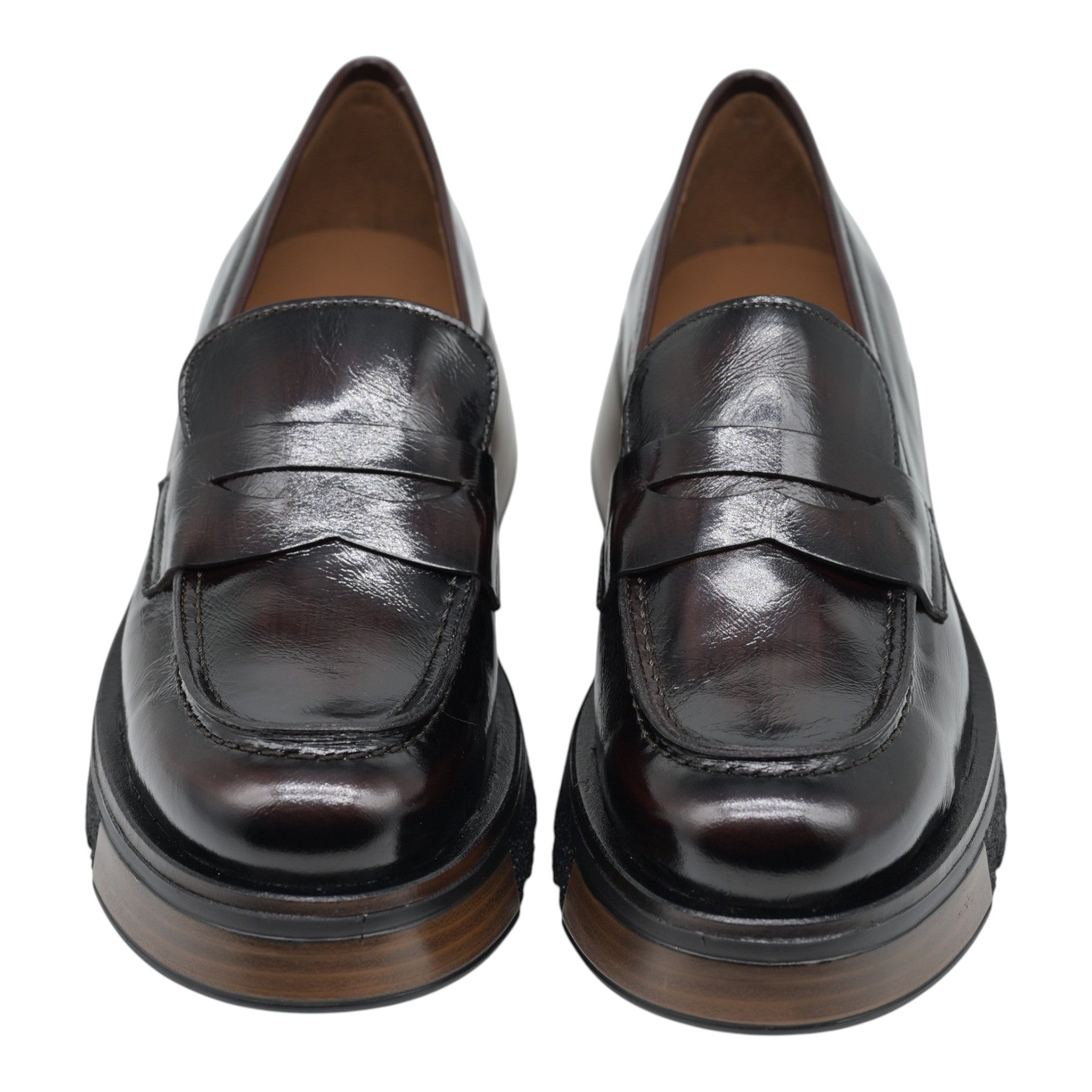 Pons Quintana 10995 Loafers με Chunky Σόλα - Ebano Λουστρίν
