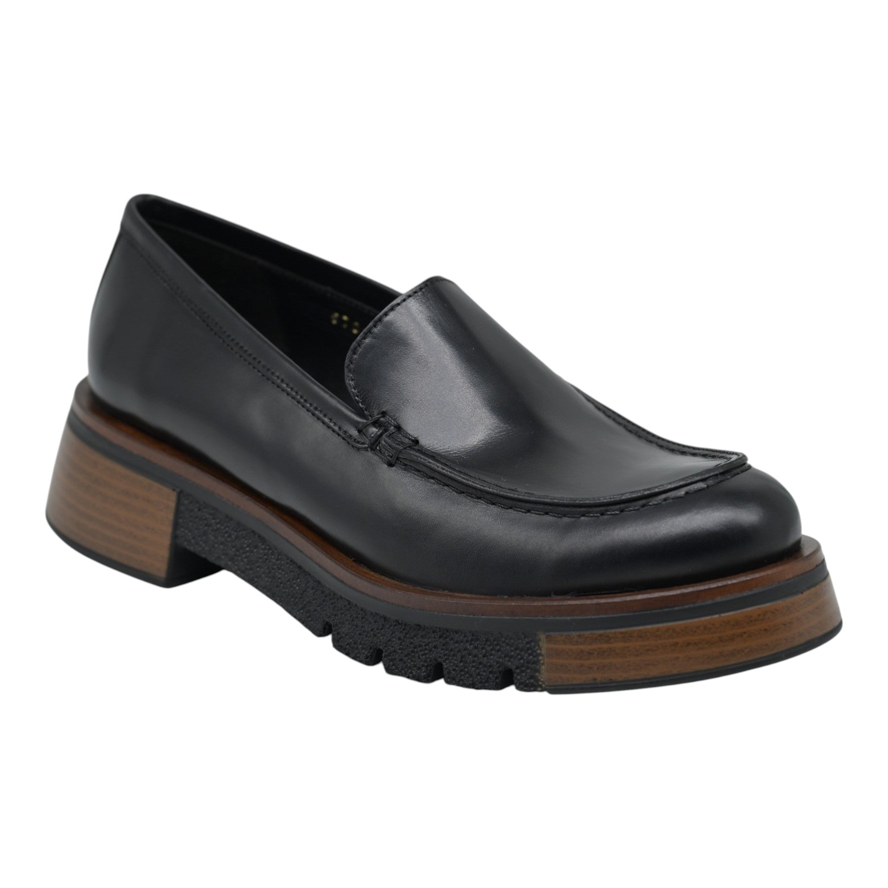 Pons Quintana 11650 Loafers με Chunky Σόλα - Μαύρα