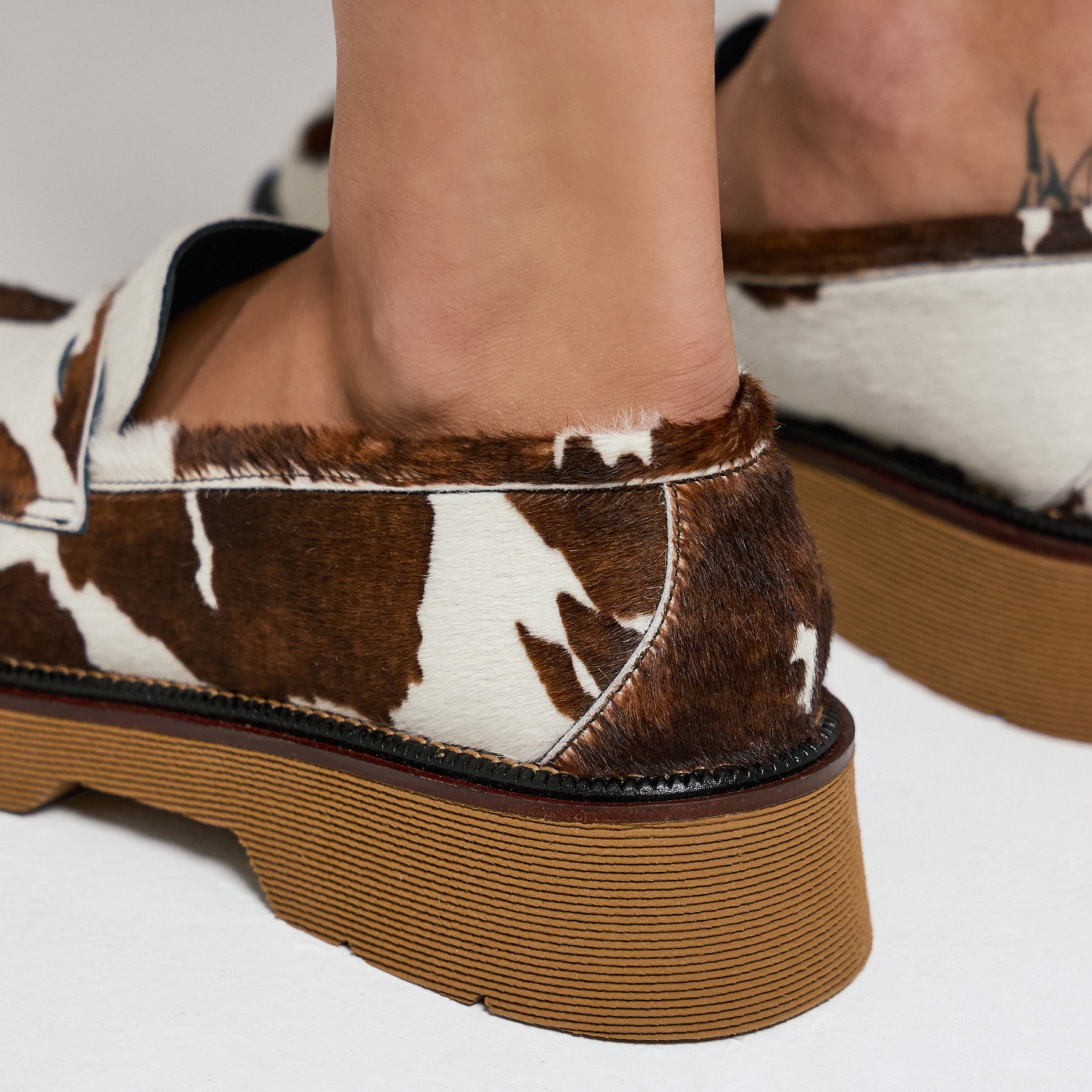 Pons Quintana 11676 Loafers Κλασικά - Εκρού με Καφέ