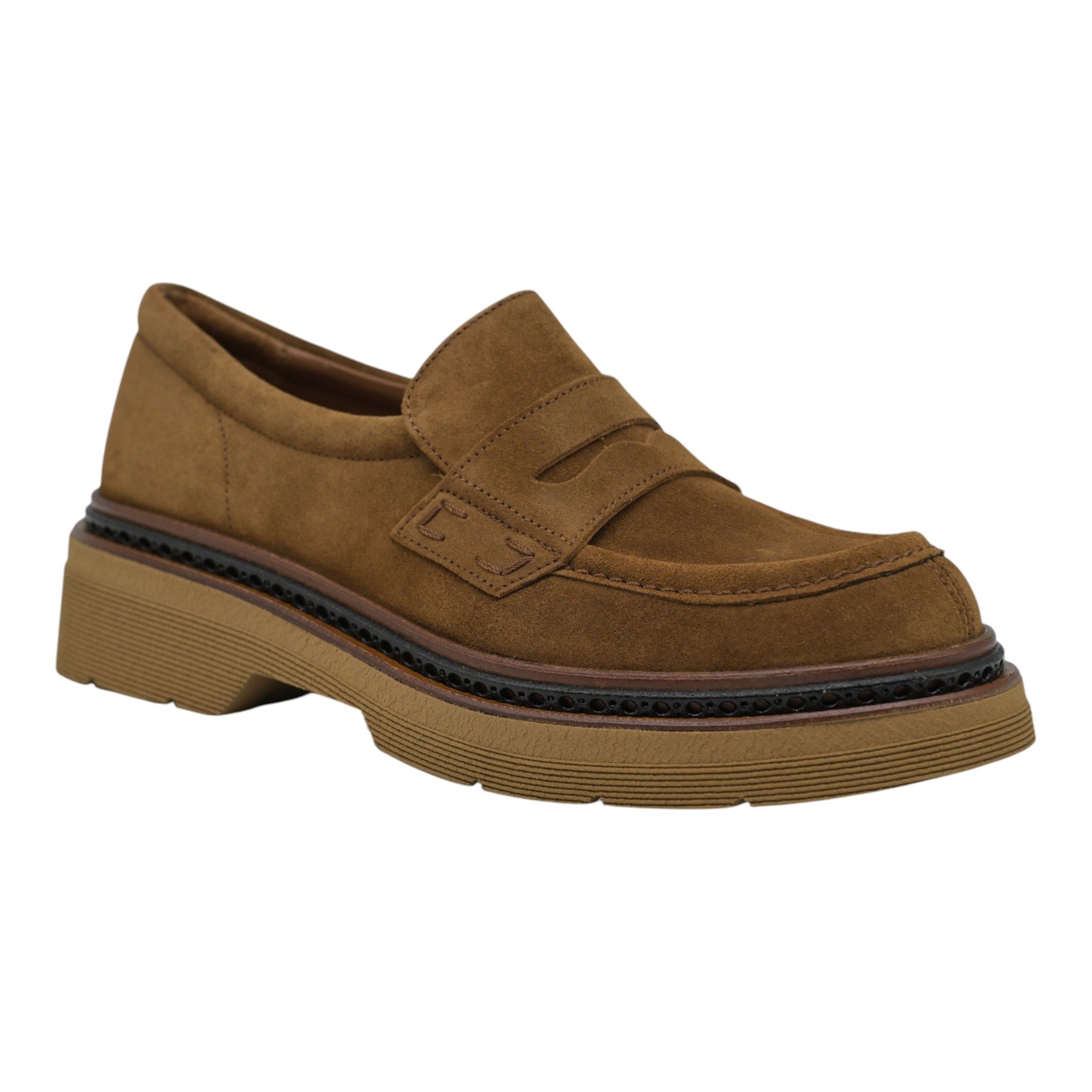 Pons Quintana 11692 Loafers Δίπατα - Toffee Σουέντ