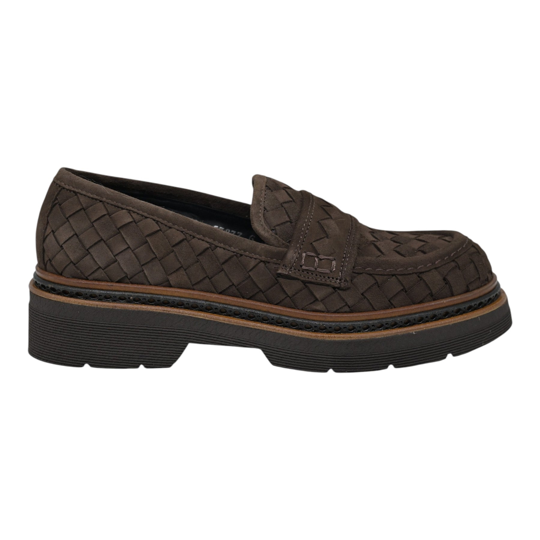 Pons Quintana 12205 Loafers Δίπατα Πλεκτά - Μόκα Σουέντ