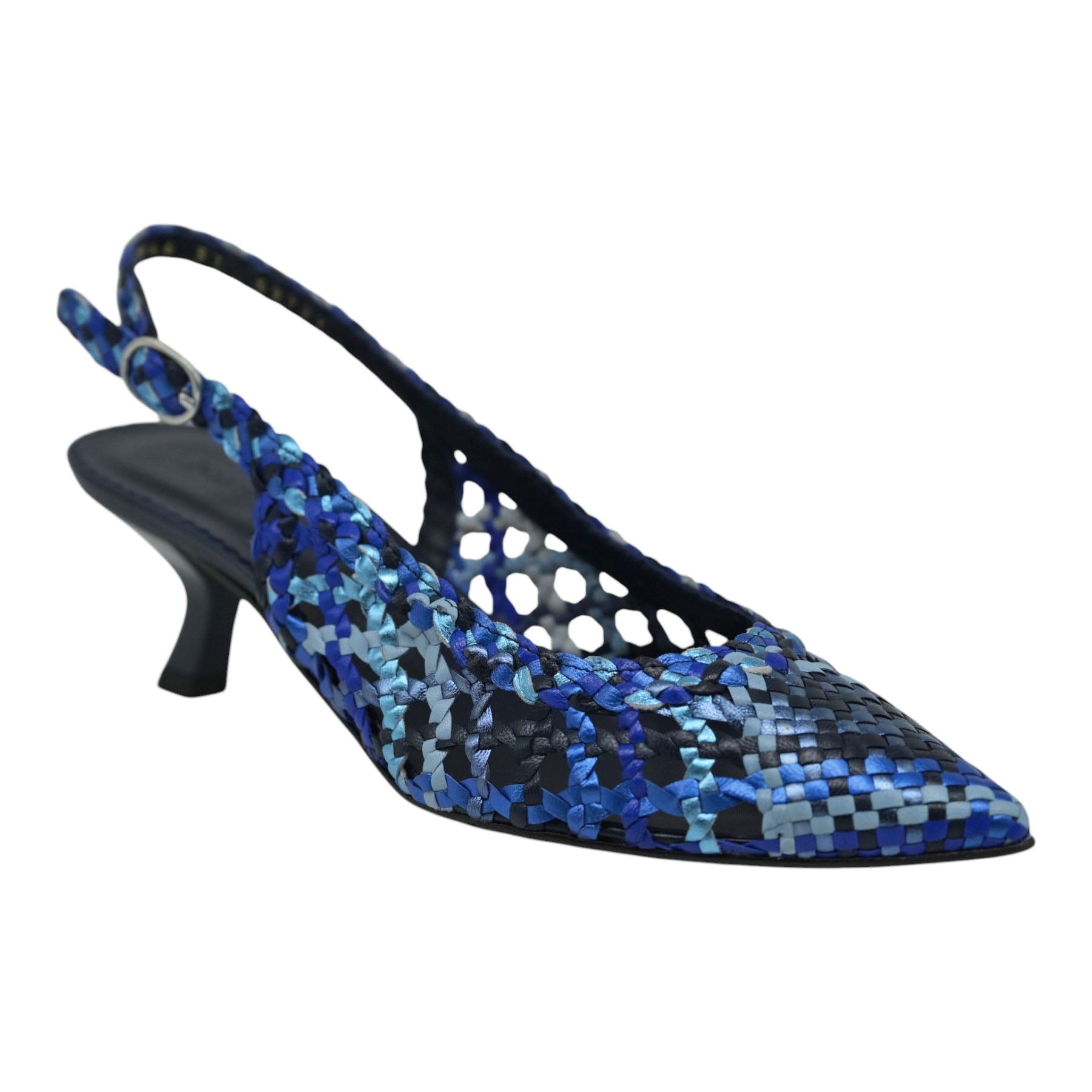 Pons Quintana 11946 Γοβάκια Slingback Διάτρητα - Azulon