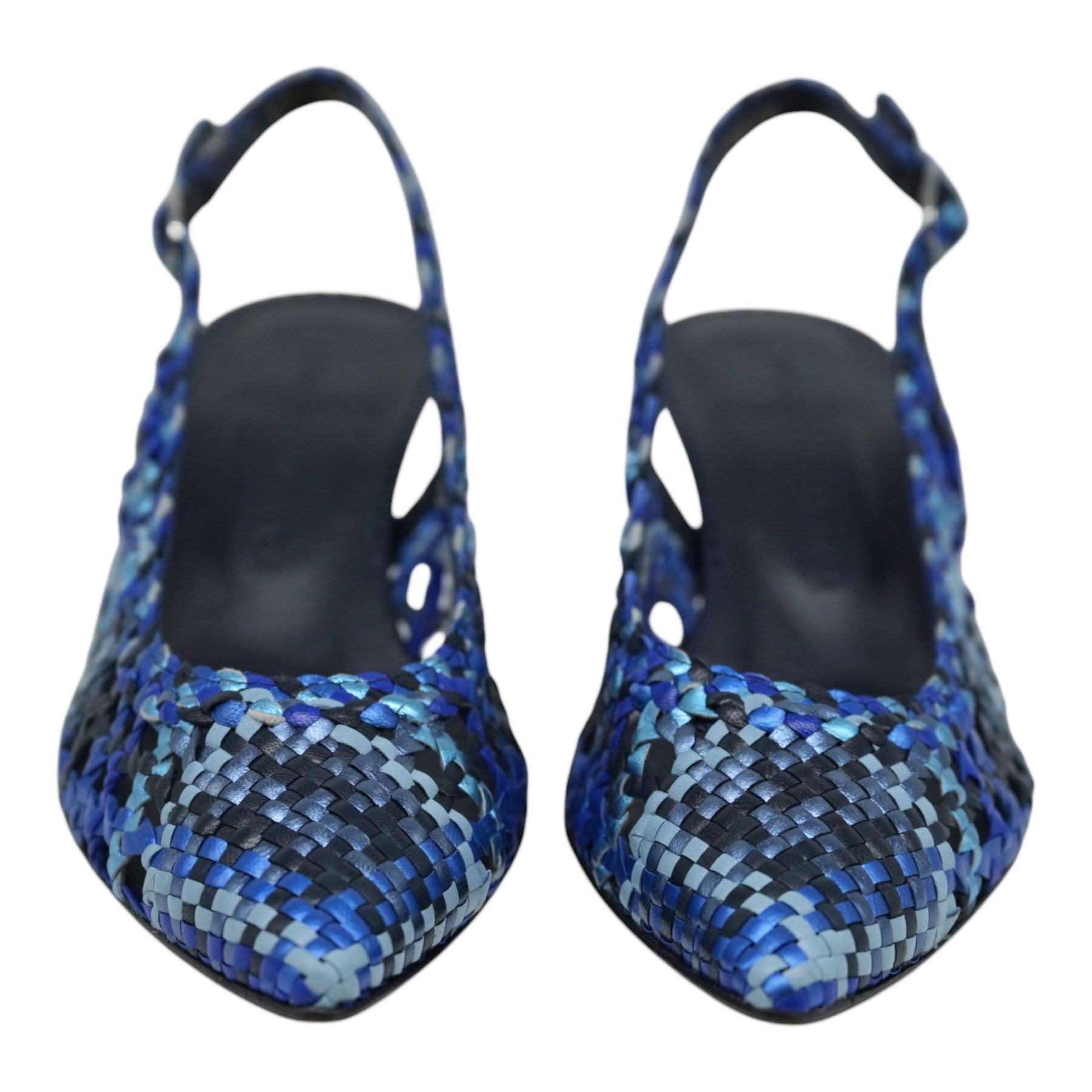 Pons Quintana 11946 Γοβάκια Slingback Διάτρητα - Azulon