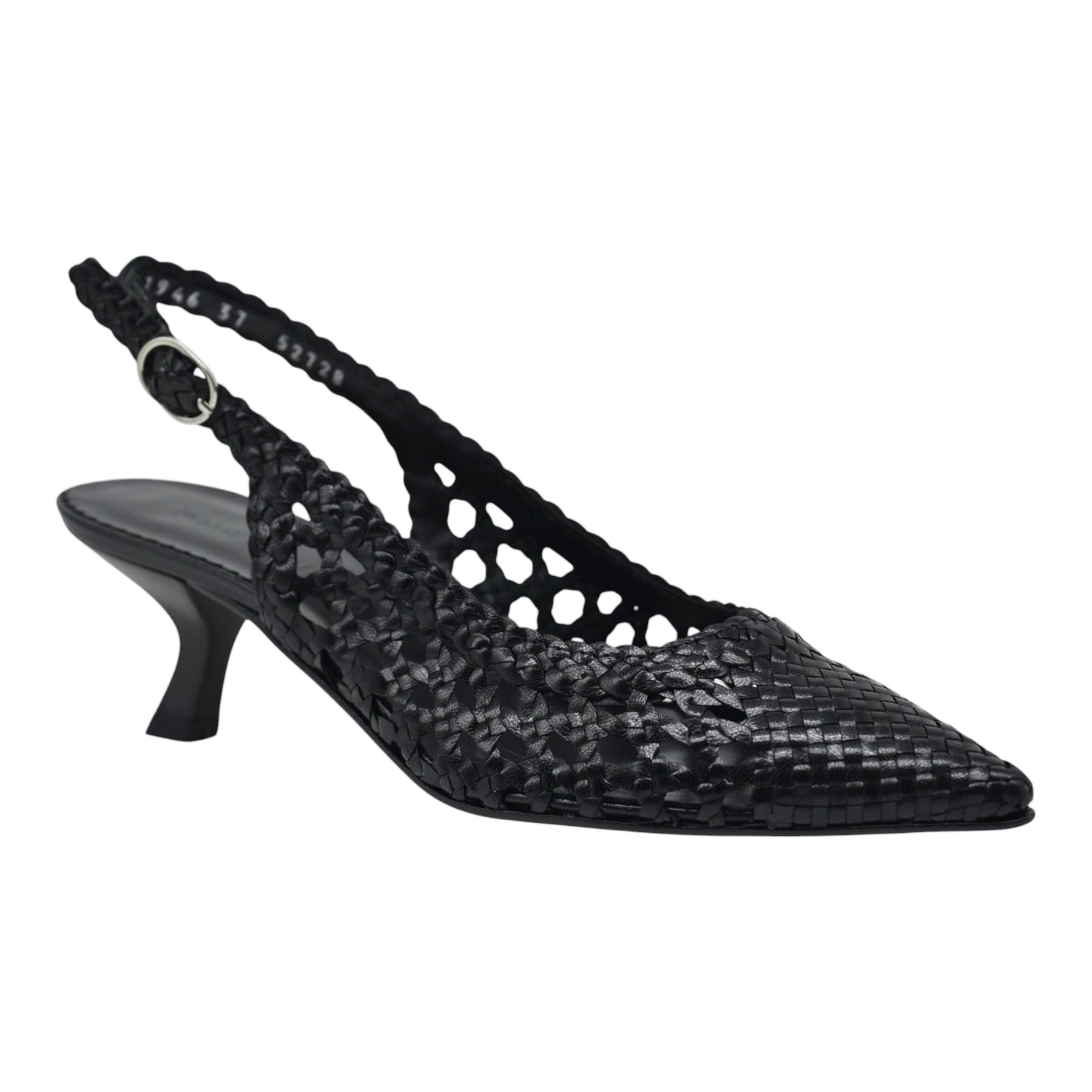 Pons Quintana 11946 Γοβάκια Slingback Διάτρητα - Μαύρα